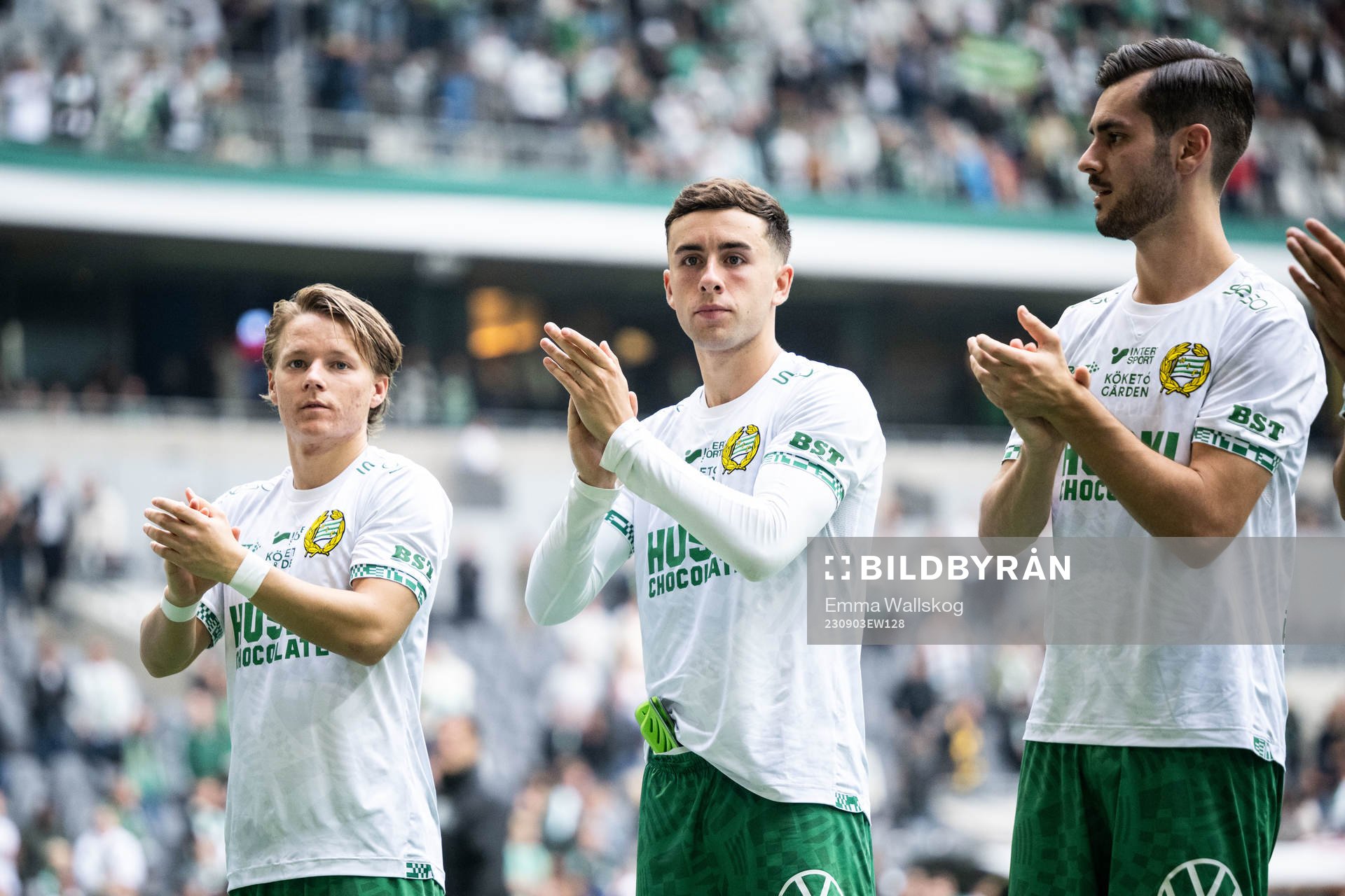 Hammarbys August Mikkelsen, Marc Llinares Barragan och Adi