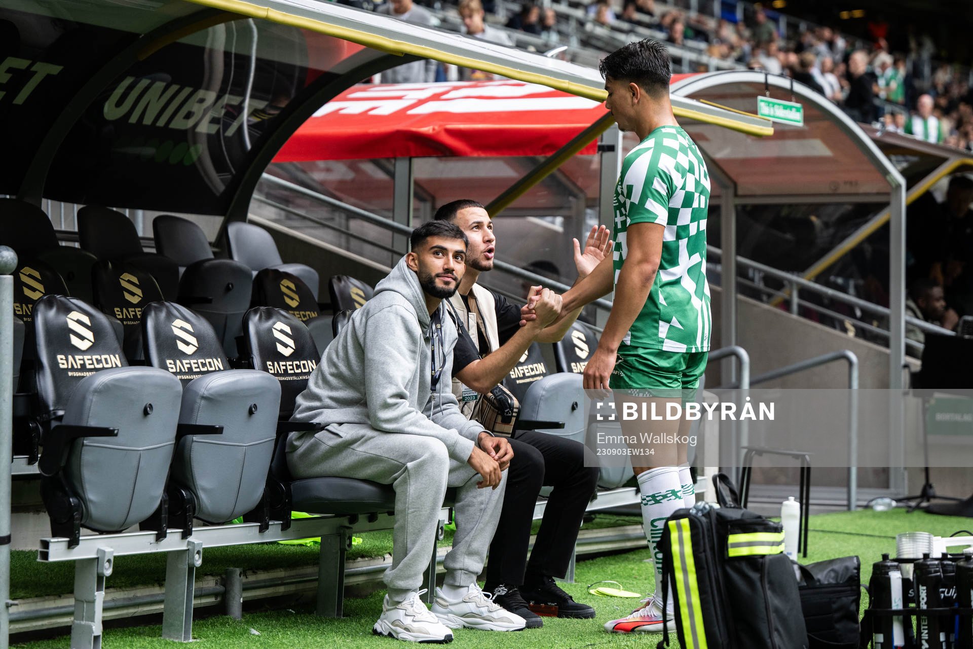 Hammarbys Montader Majed, bdelrahman Boudah Saidi och Jusef