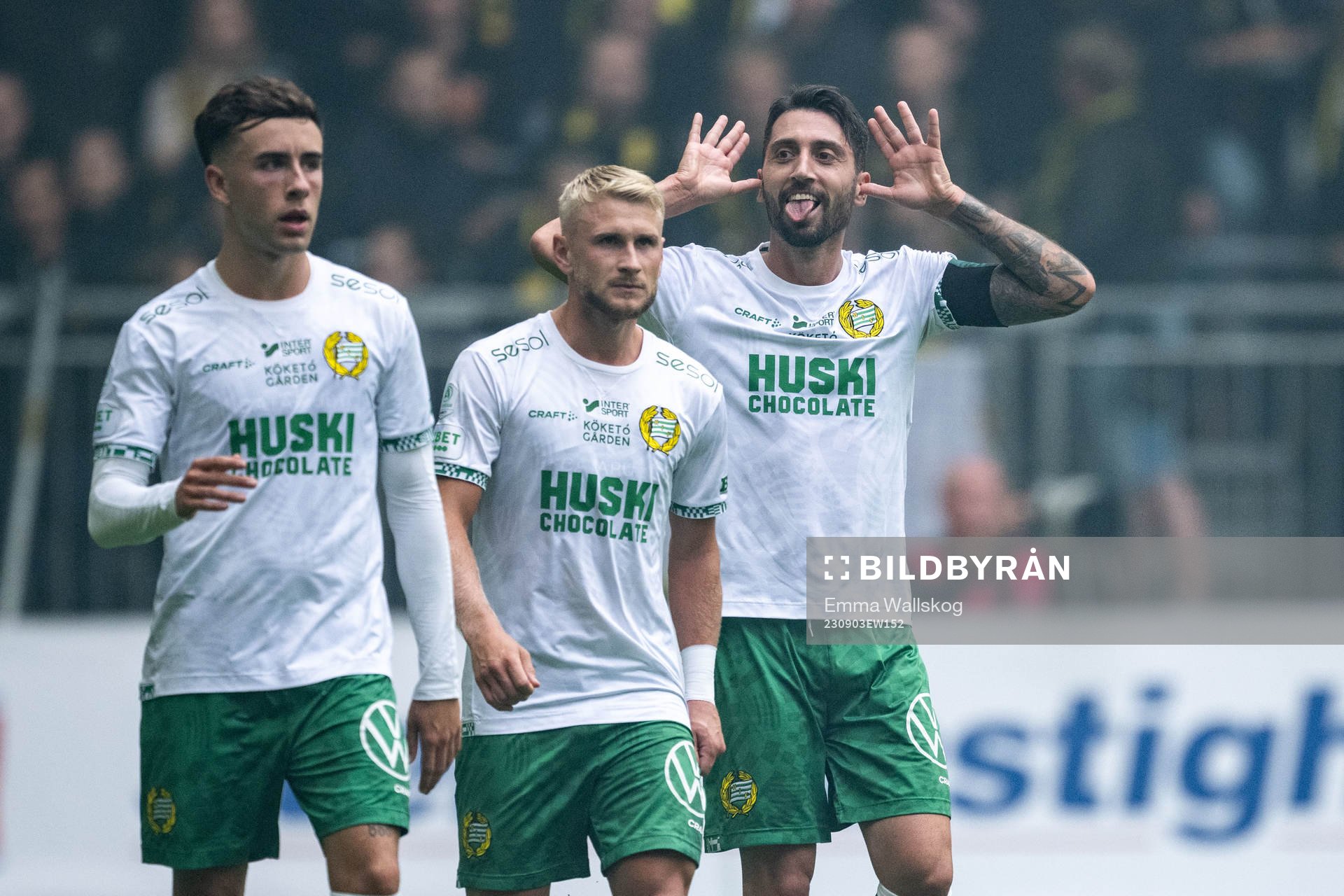 Hammarbys Nahir Besara jublar