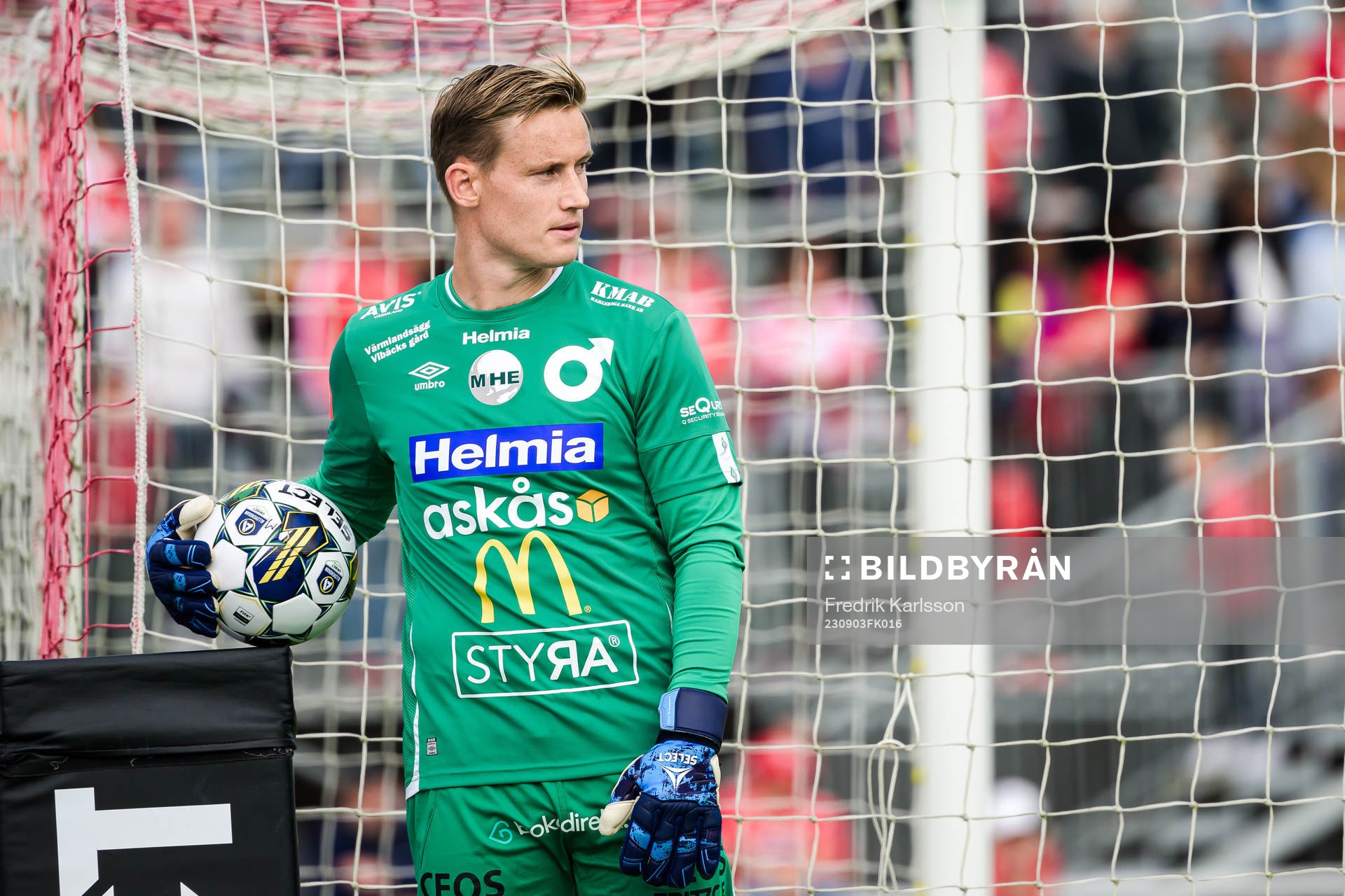 Degerfors målvakt Sondre Lovseth Rossbach