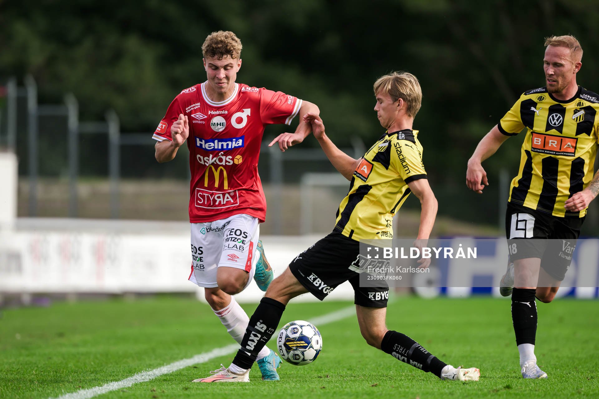 Degerfors Hugo Bolin och Häckens Pontus Dahbo