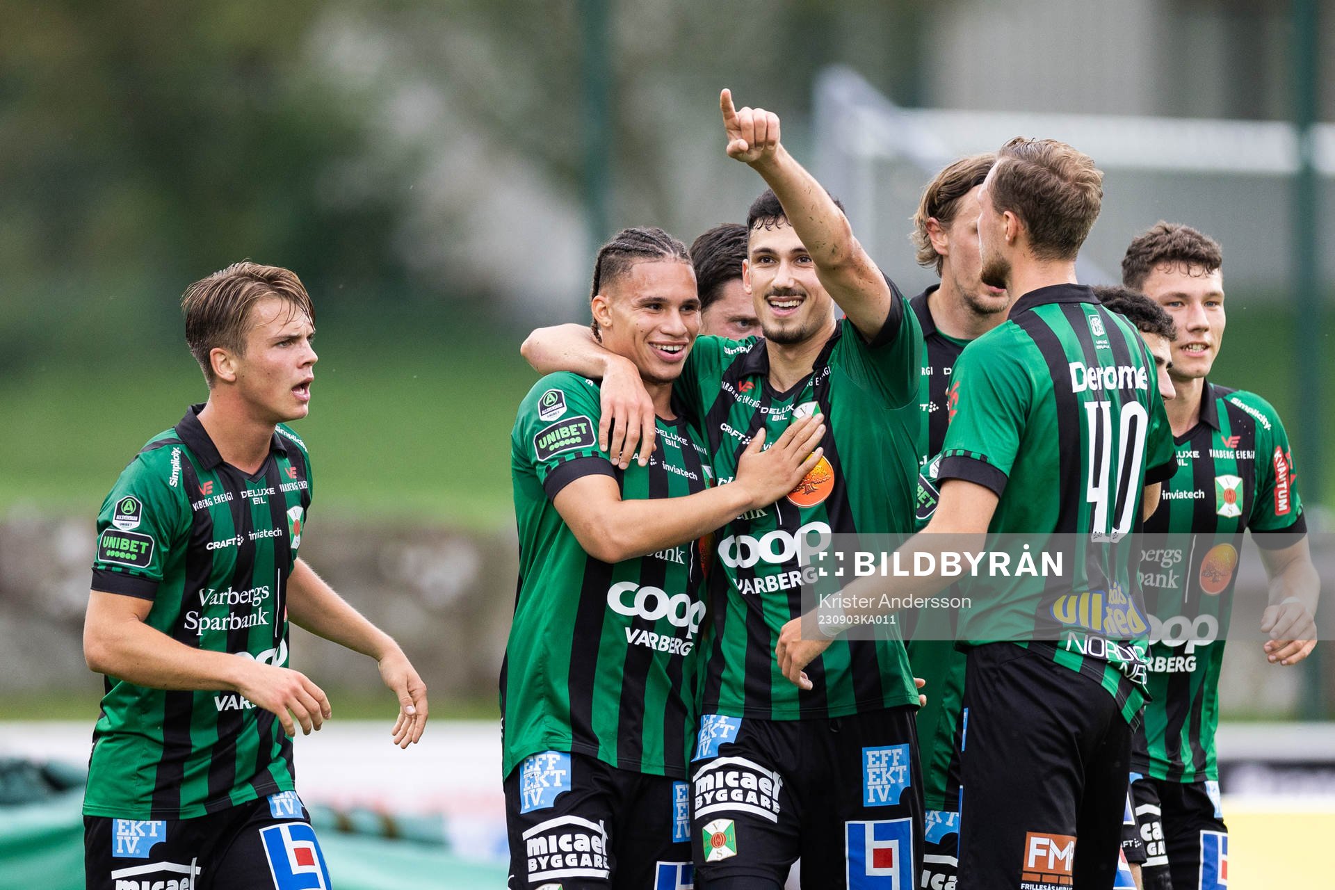 Varbergs Dion Krasniqi jublar