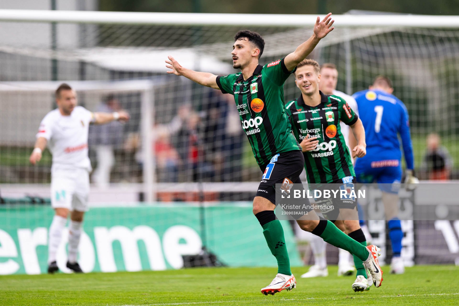 Varbergs Dion Krasniqi jublar