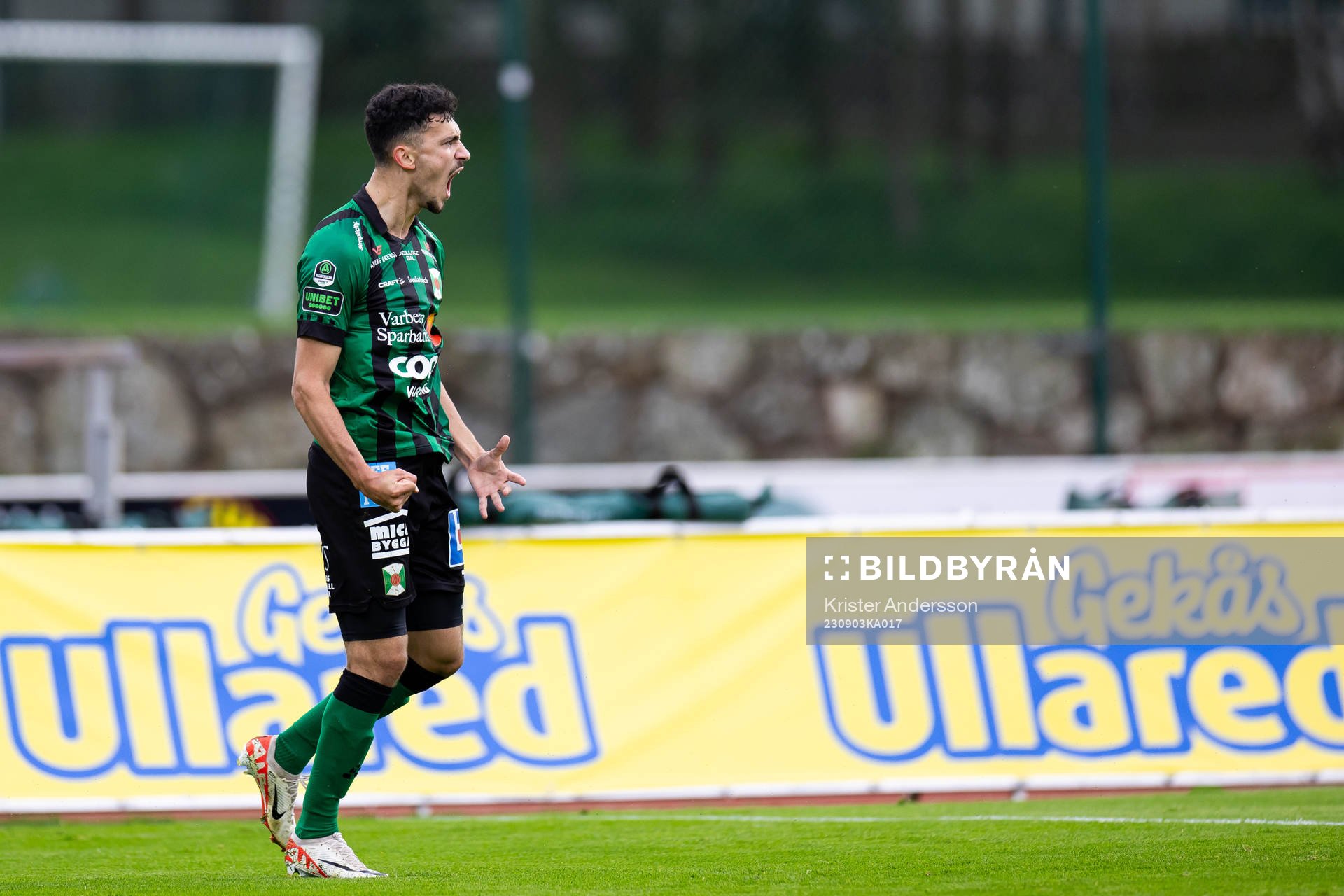 Varbergs Dion Krasniqi jublar