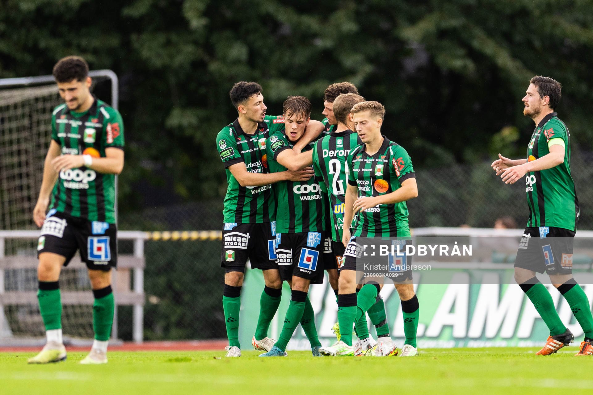Varbergs Victor Karlsson jublar