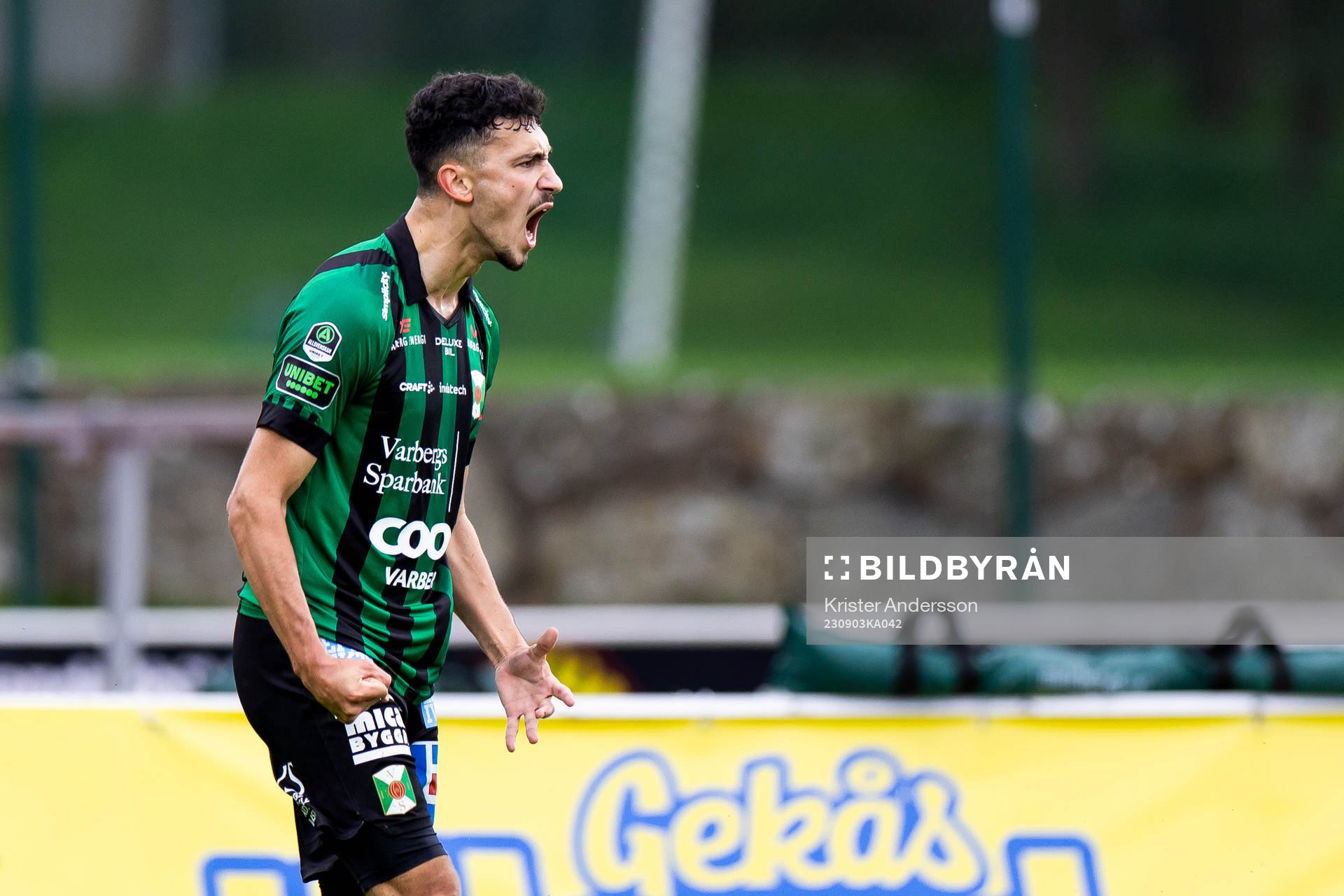 Varbergs Dion Krasniqi jublar
