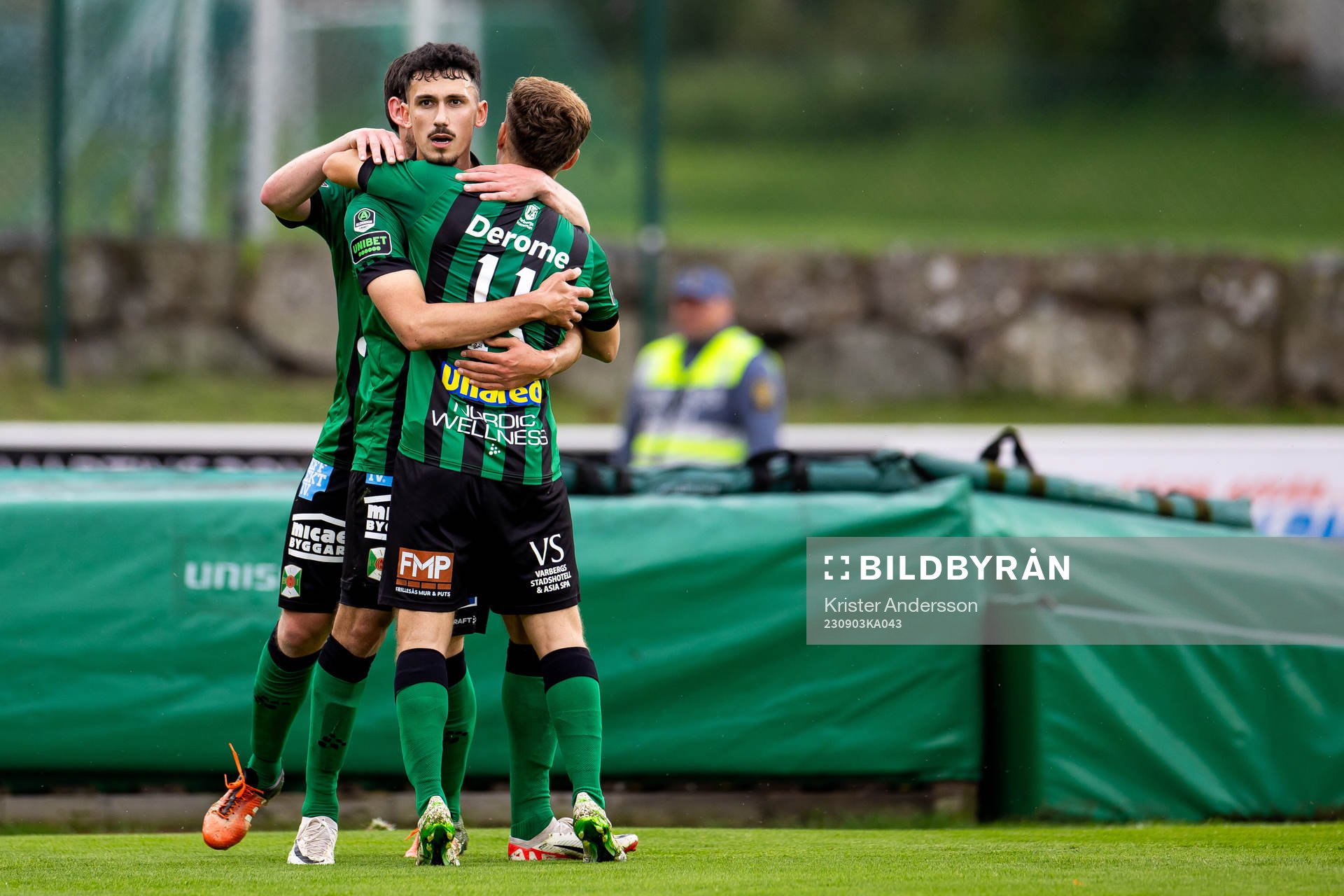 Varbergs Dion Krasniqi jublar