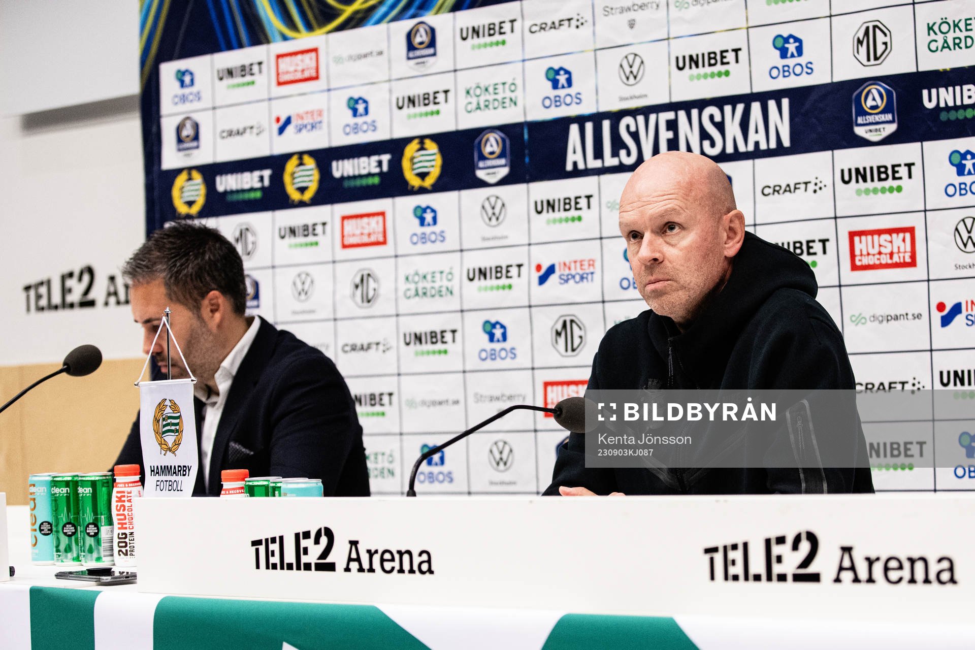 Hammarbys tränare Marti Cifuentes och tränare Henning Berg