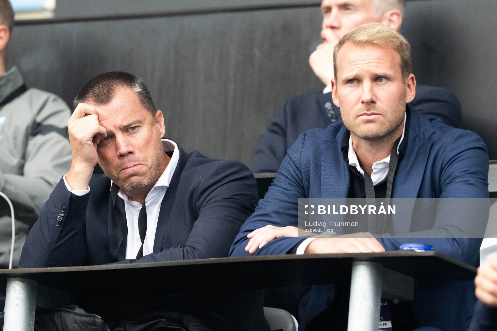 Malmö FFs sportchef Daniel Andersson och Ola Toivonen