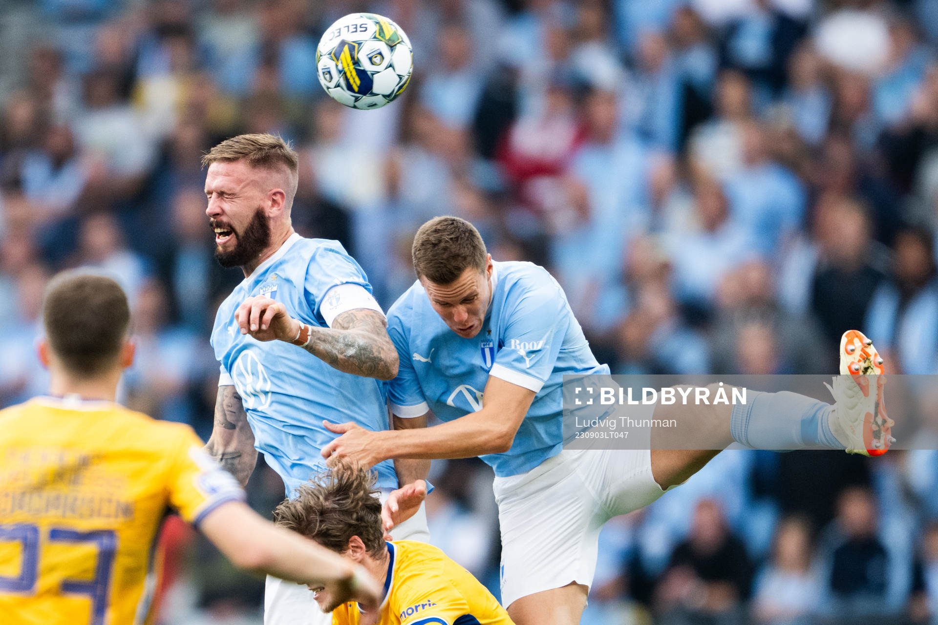 Malmö FFs Pontus Jansson och Niklas Moisander