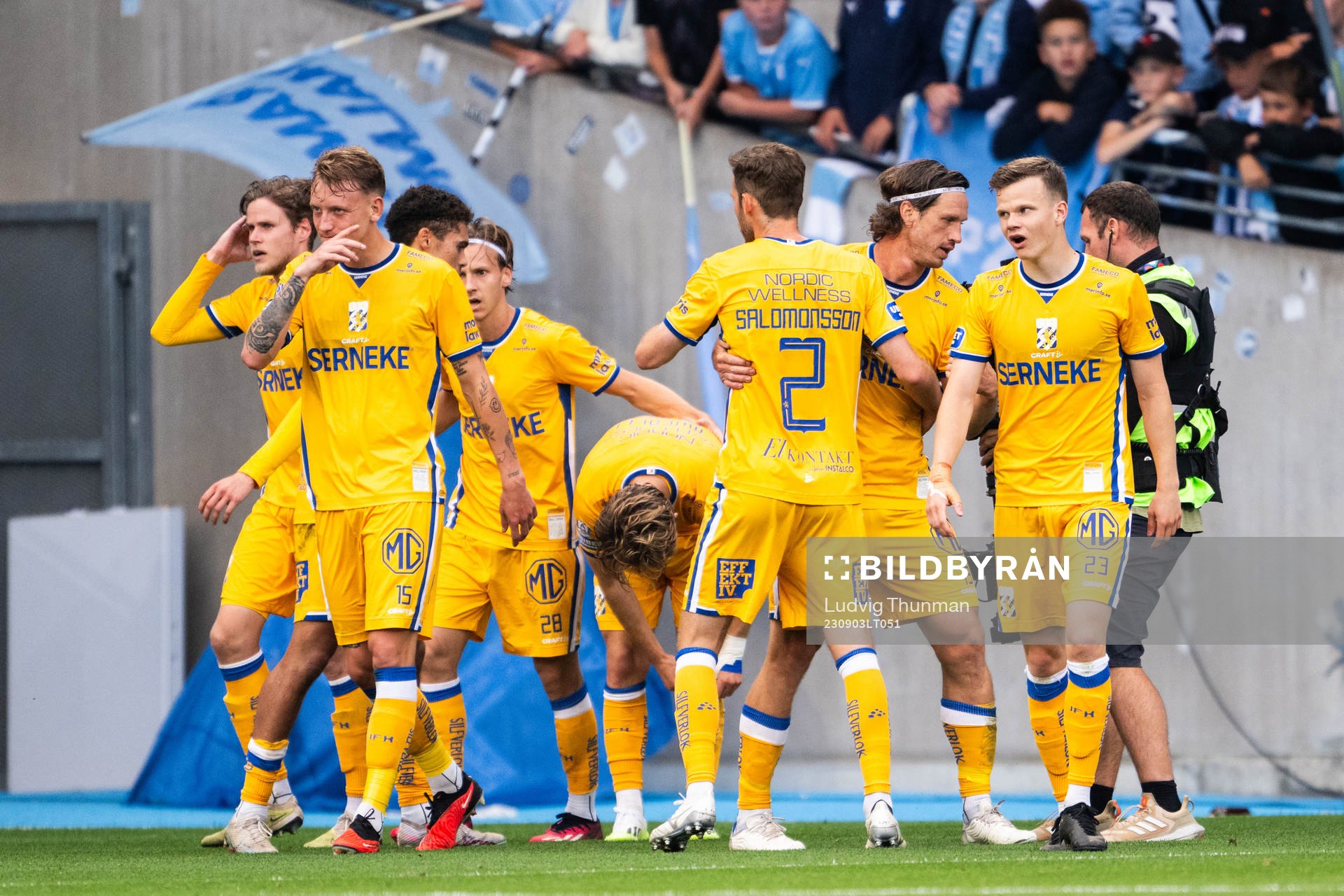 IFK Göteborgs spelare jublar