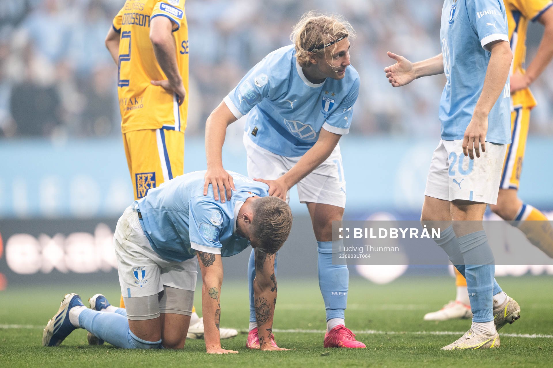 Malmö FFs Søren Rieks har ont