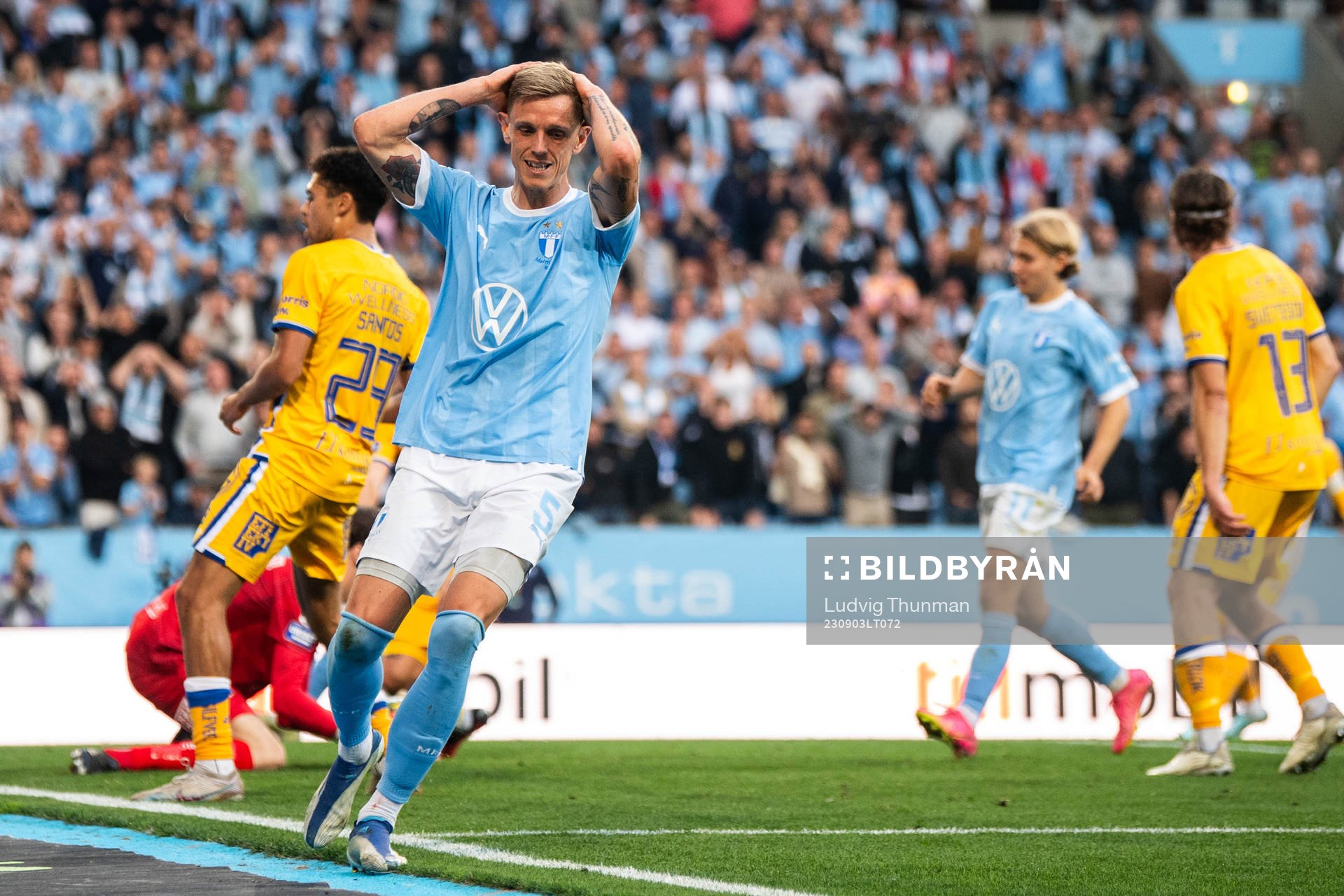 Malmö FFs Søren Rieks deppar