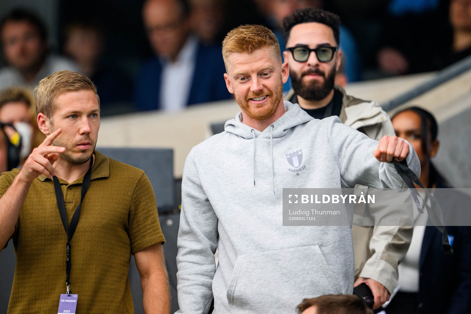 Malmö FFs Anton Tinnerholm och Anders Christiansen på