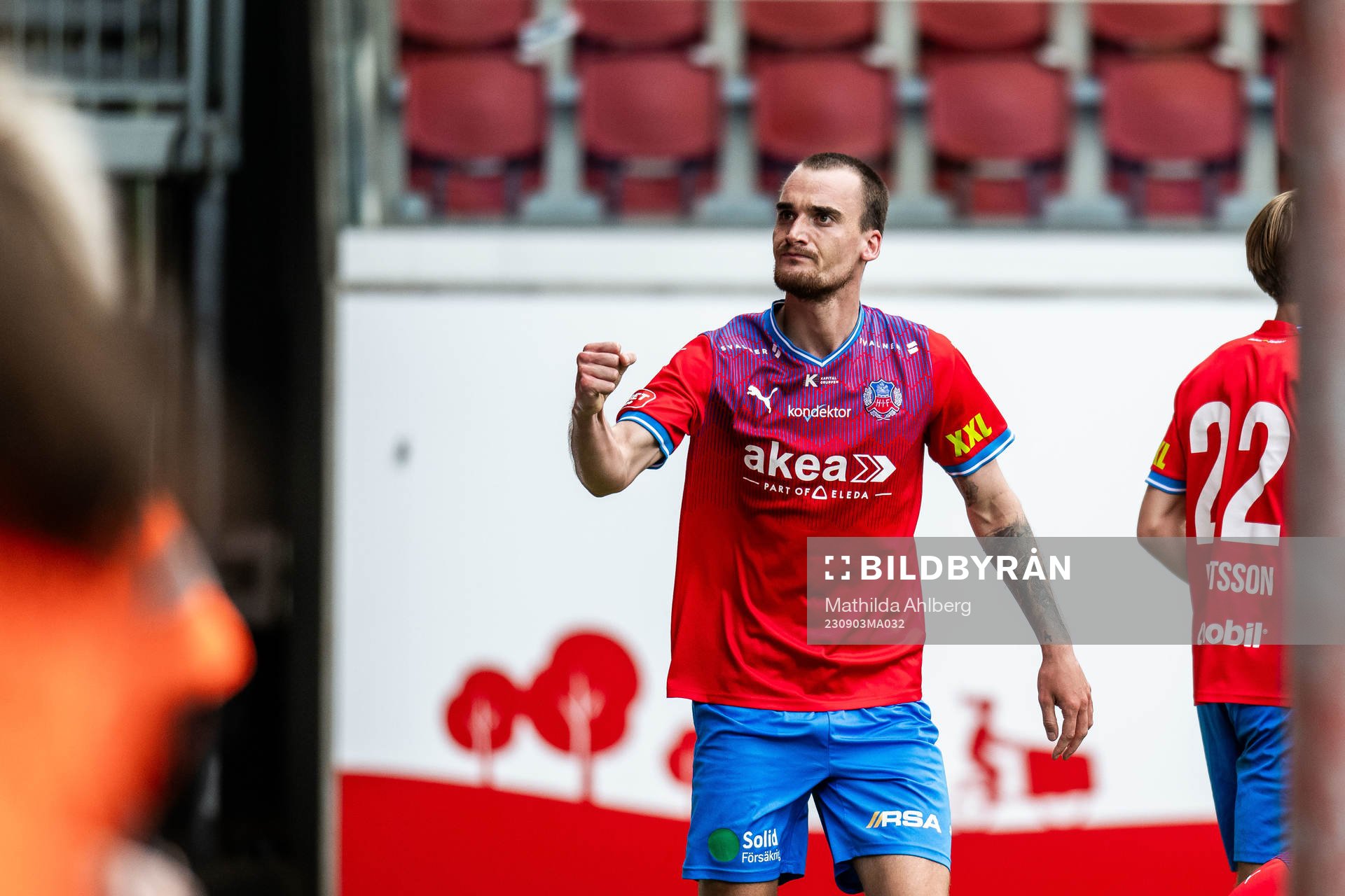 Helsingborgs Adam Hellborg jublar