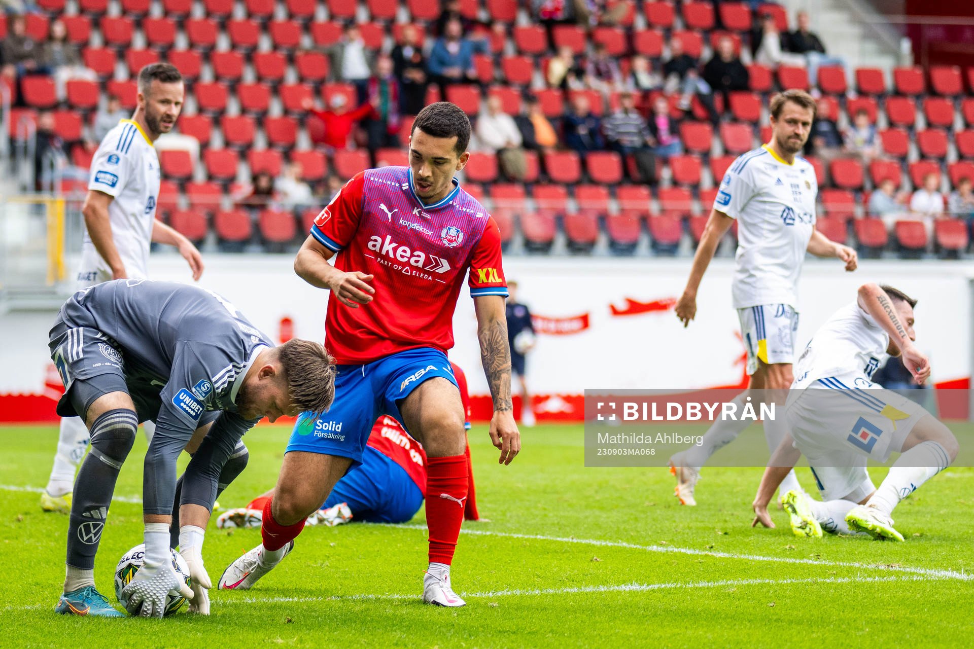 GIF Sundsvalls målvakt Oscar Jonsson och Helsingborgs