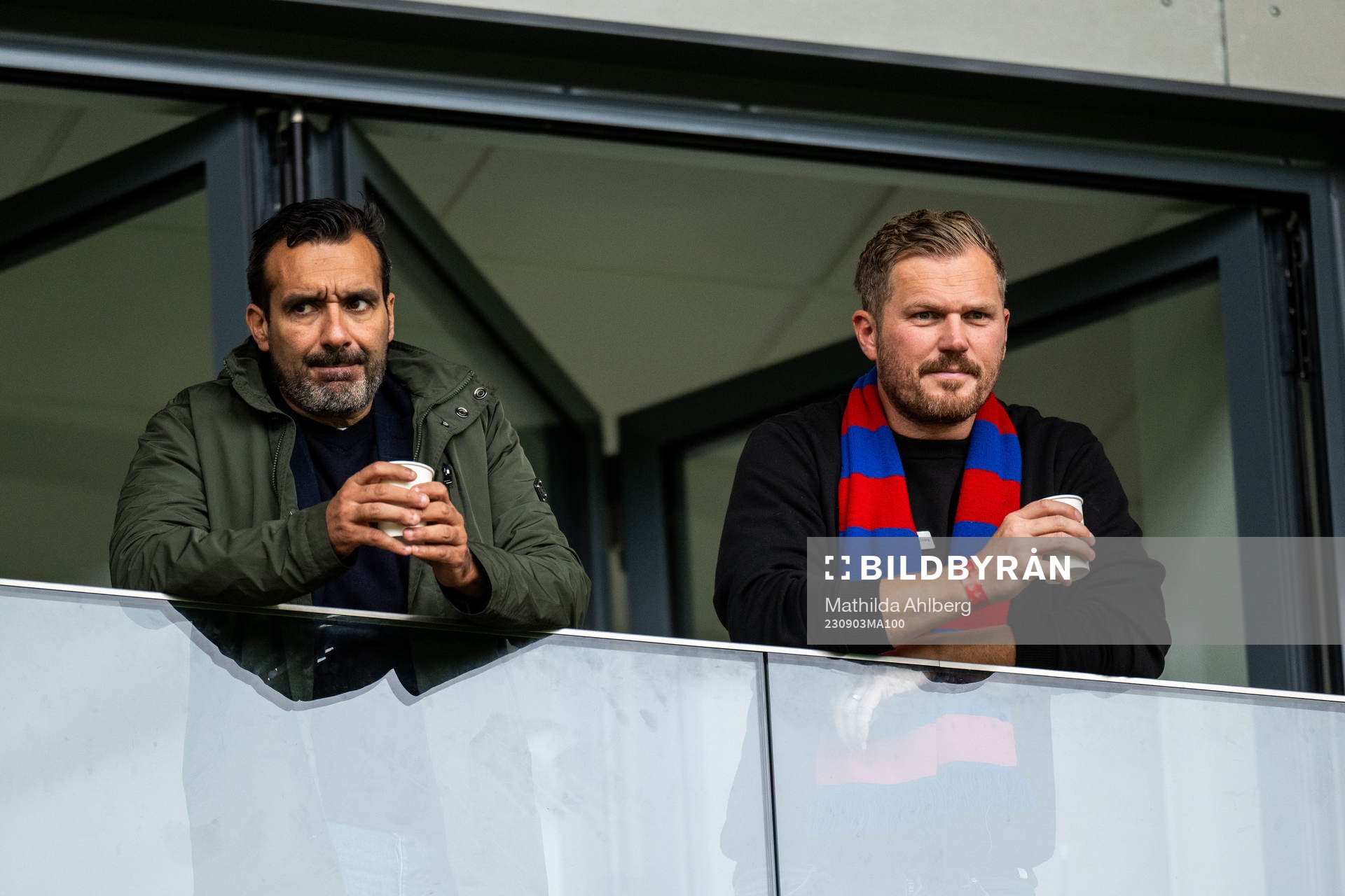 Helsingborgs styrelseledamot Stavros Papadopoulos och David