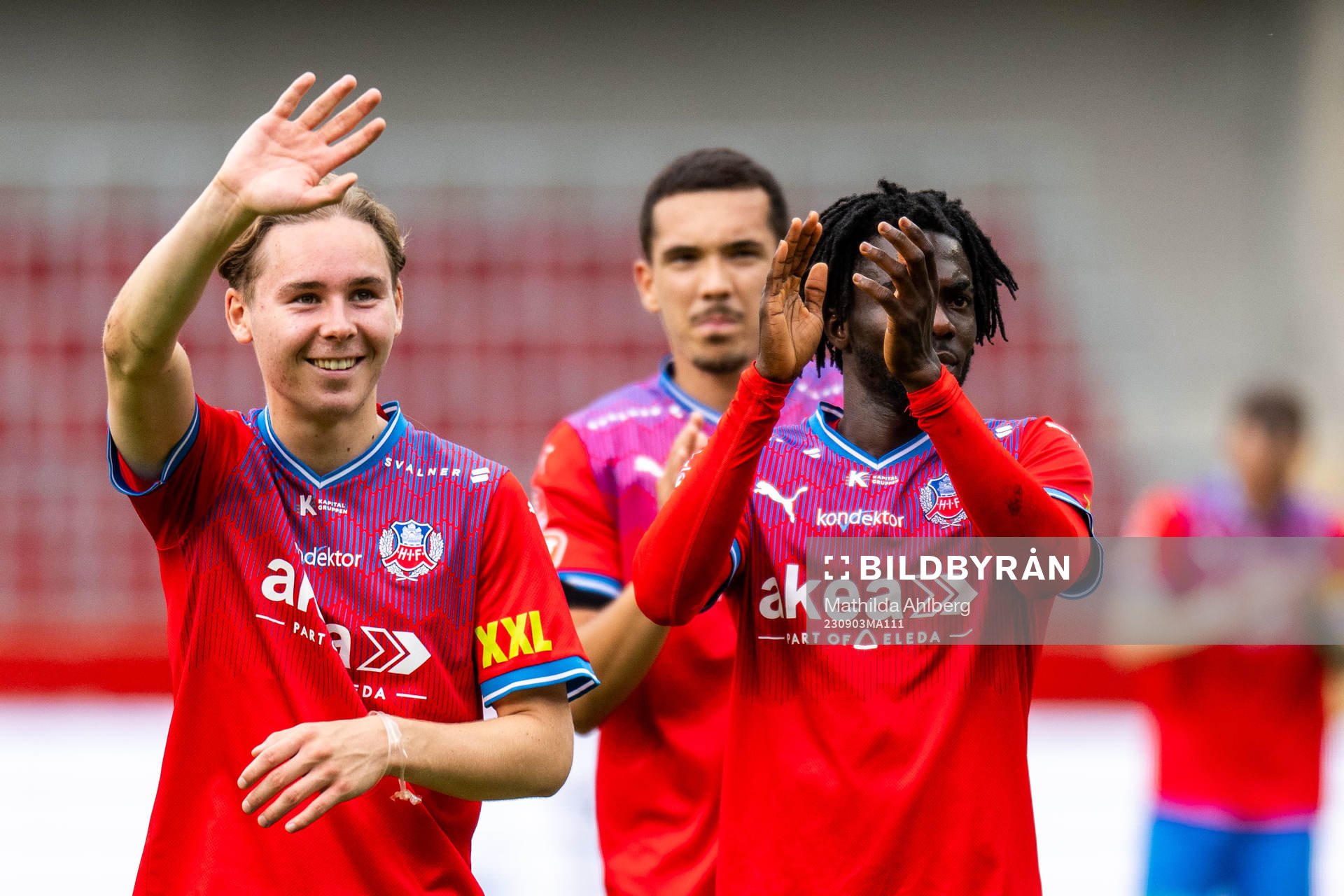 Helsingborgs Simon Bengtsson och Benjamin Acquah