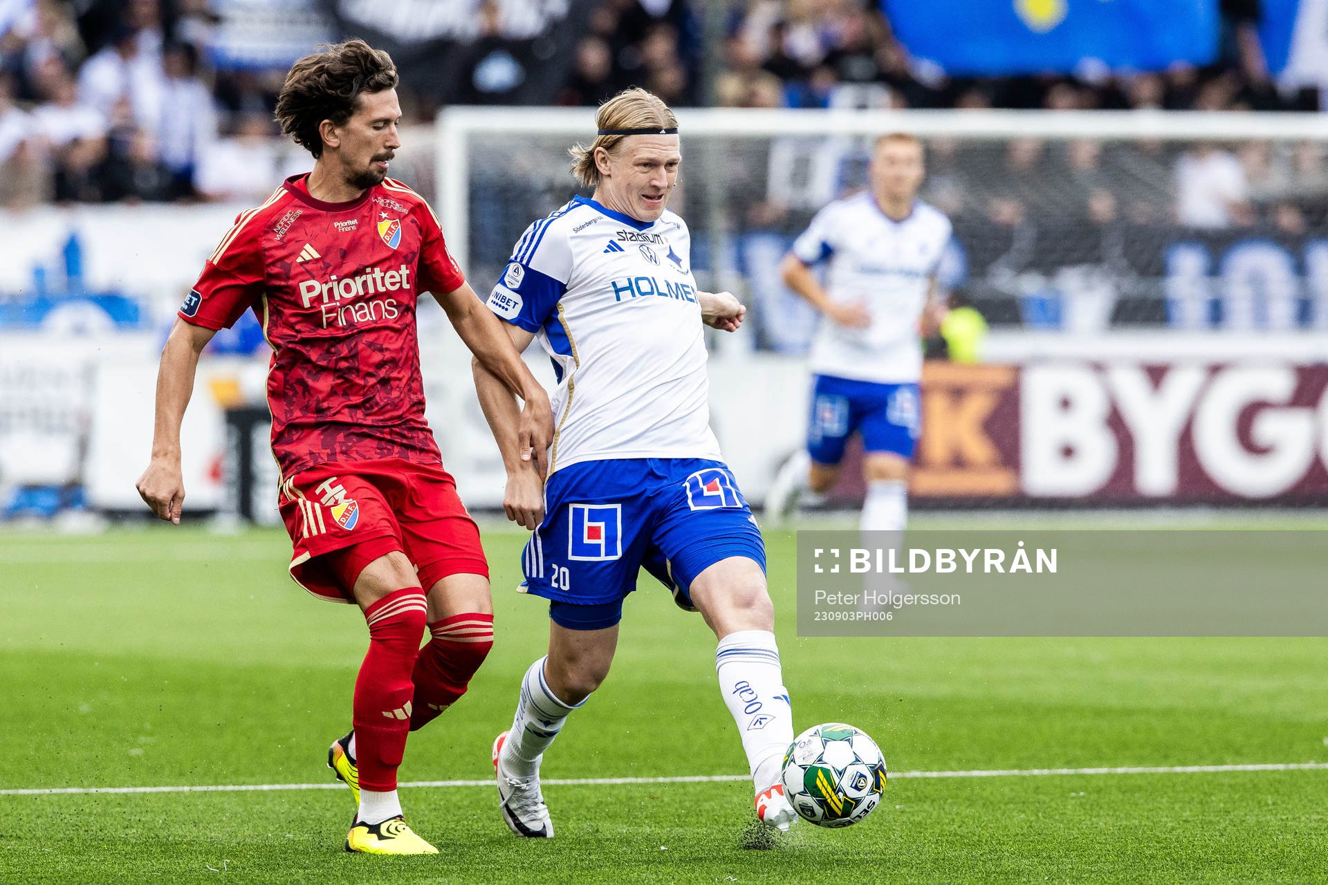 Djurgårdens Gustav Wikheim och IFK Norrköpings Daniel