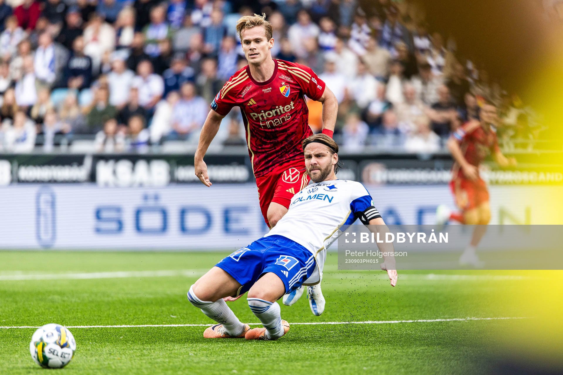 Djurgårdens Hampus Finndell och IFK Norrköpings