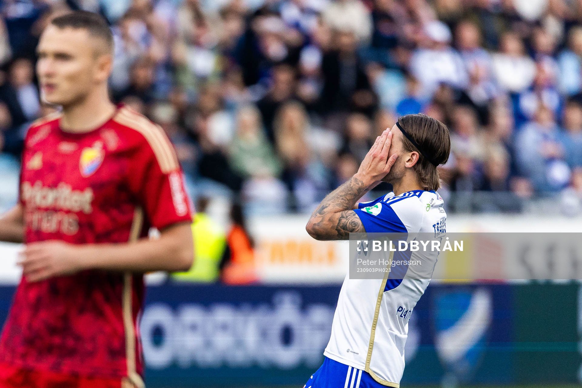 IFK Norrköpings Daniel Fritz Eid deppar