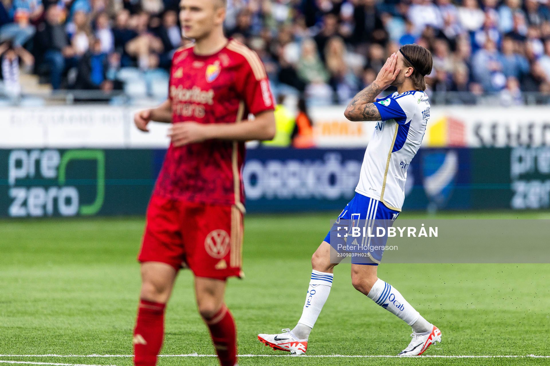 IFK Norrköpings Daniel Fritz Eid deppar