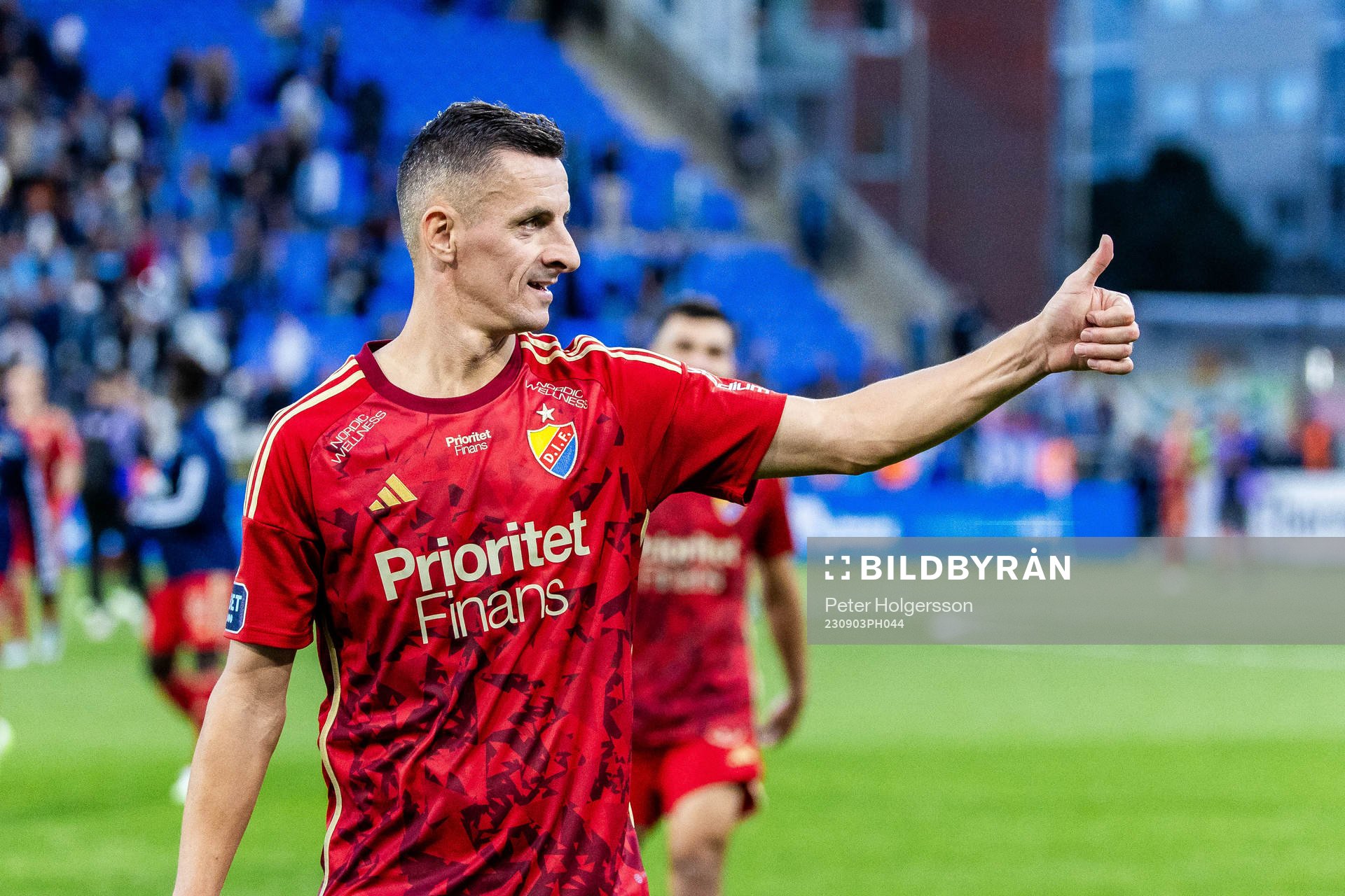 Djurgårdens Haris Radetinac jublar