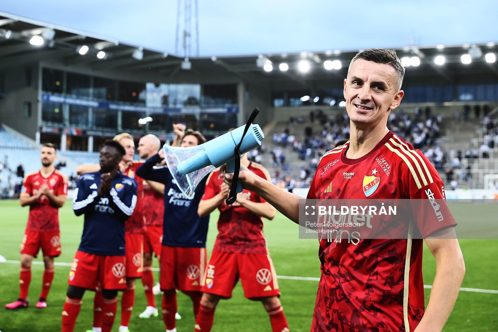 Djurgårdens Haris Radetinac jublar