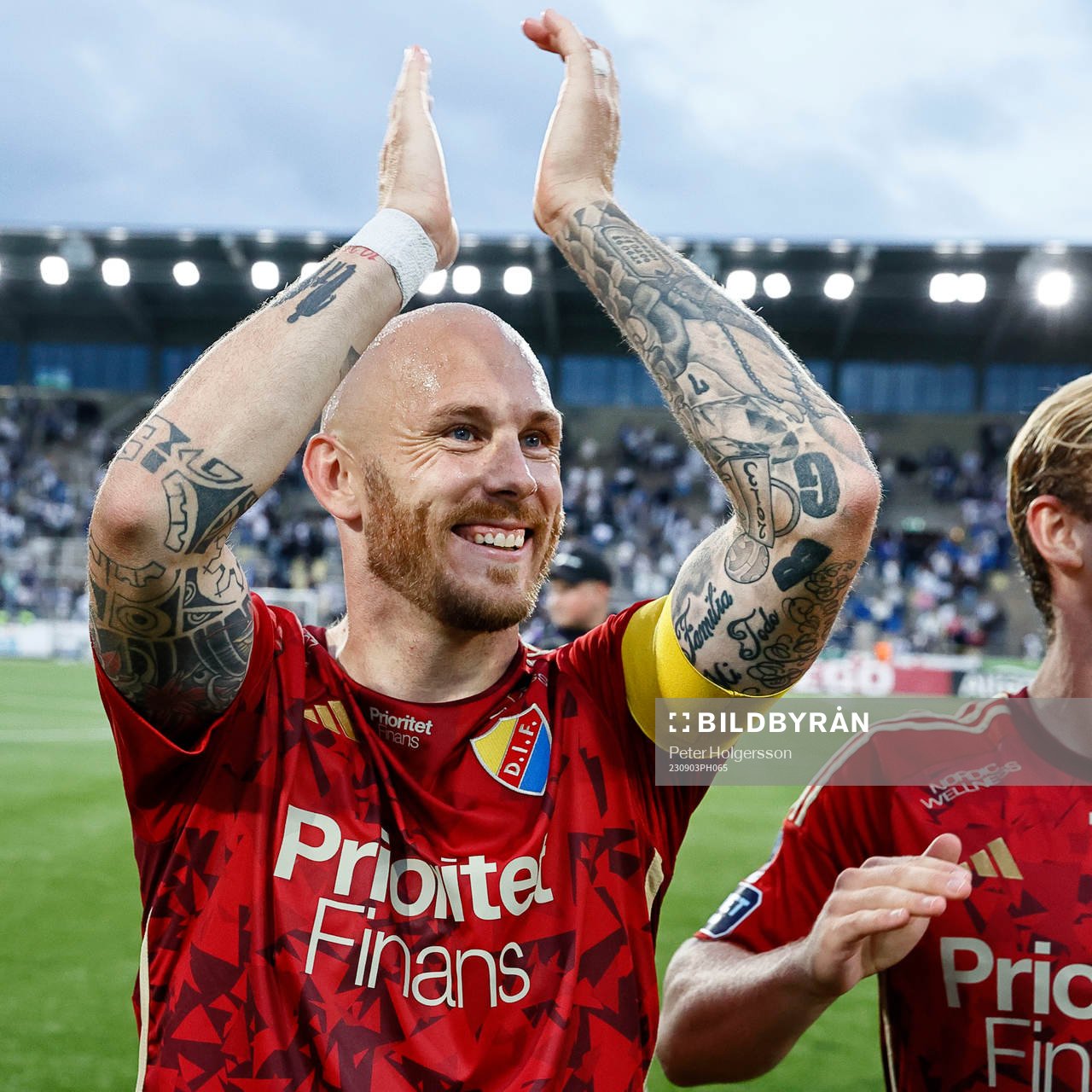 Djurgårdens Magnus Eriksson jublar