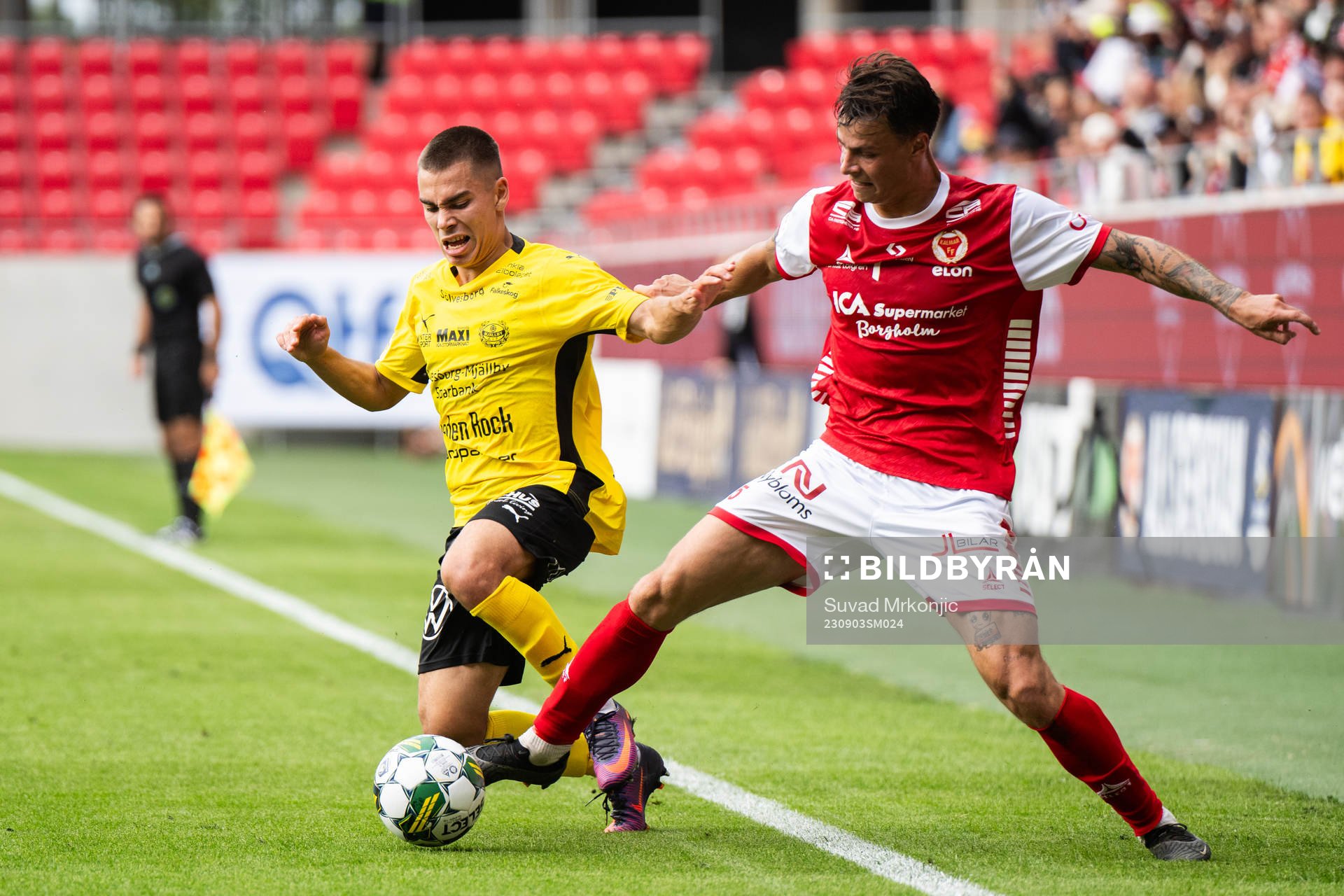 Mjällbys Leo Walta och Kalmars Melker Hallberg