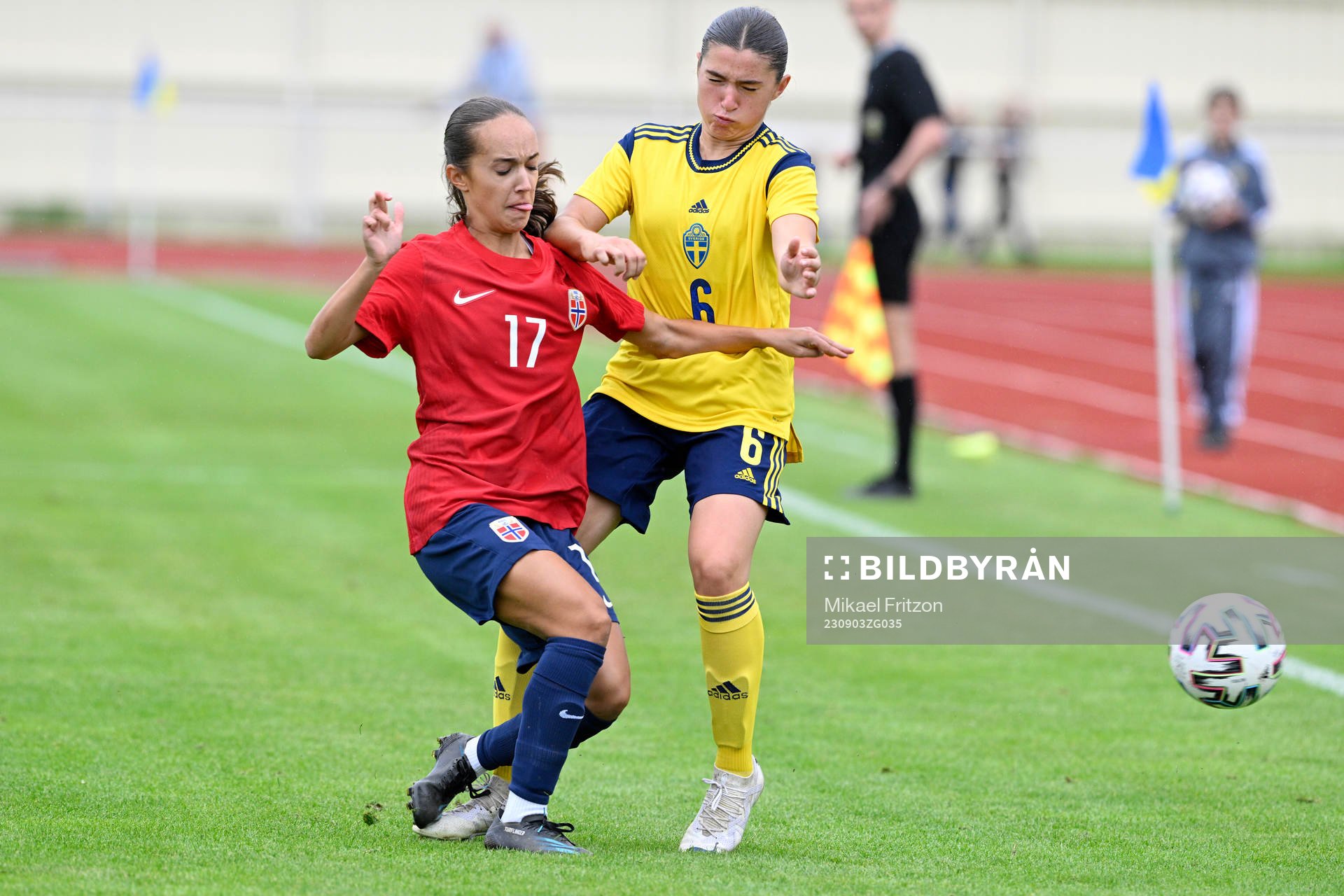 Norges Estella Turflinger och Sveriges Thea Staffansson