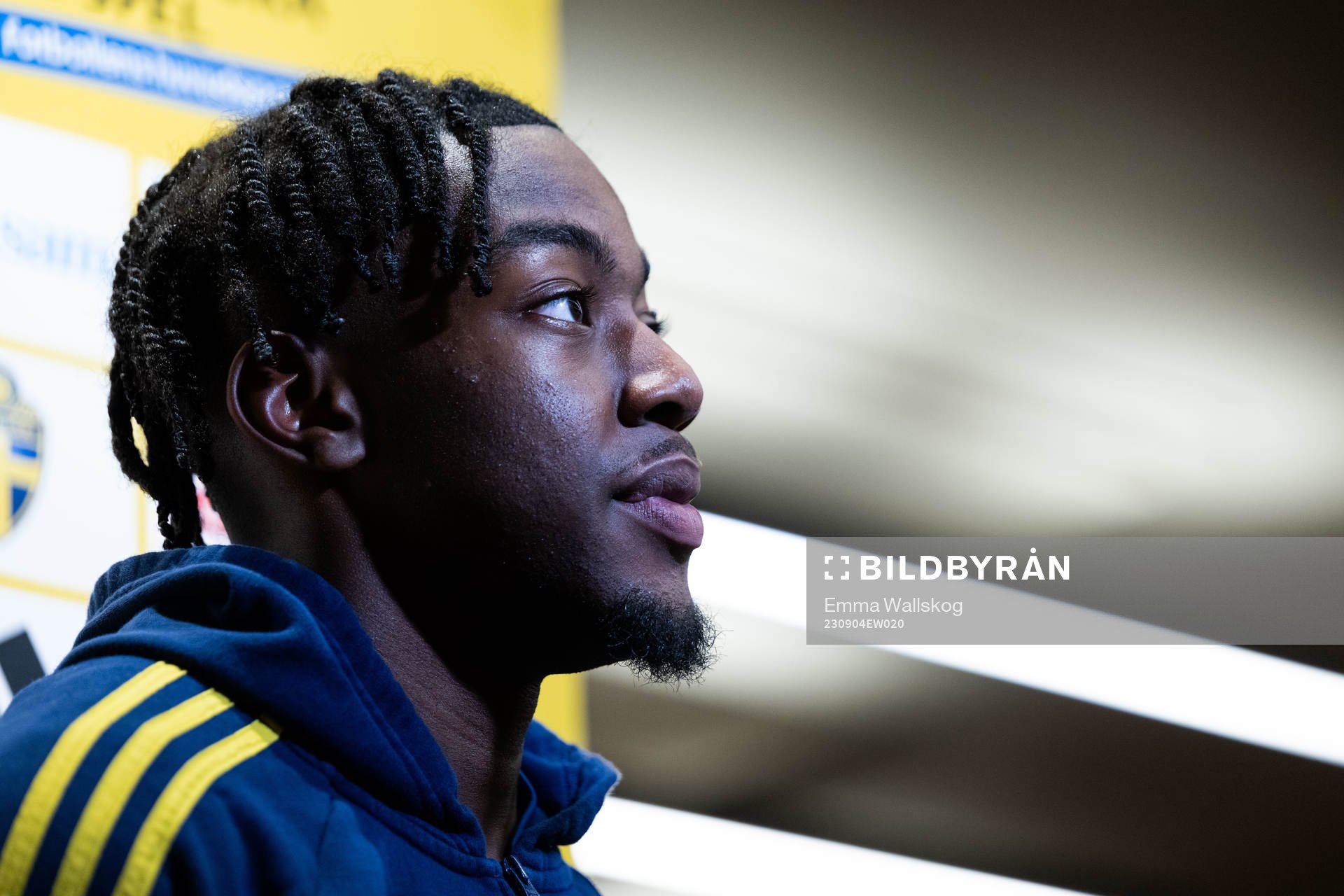 Anthony Elanga of the Swedish national football team at a