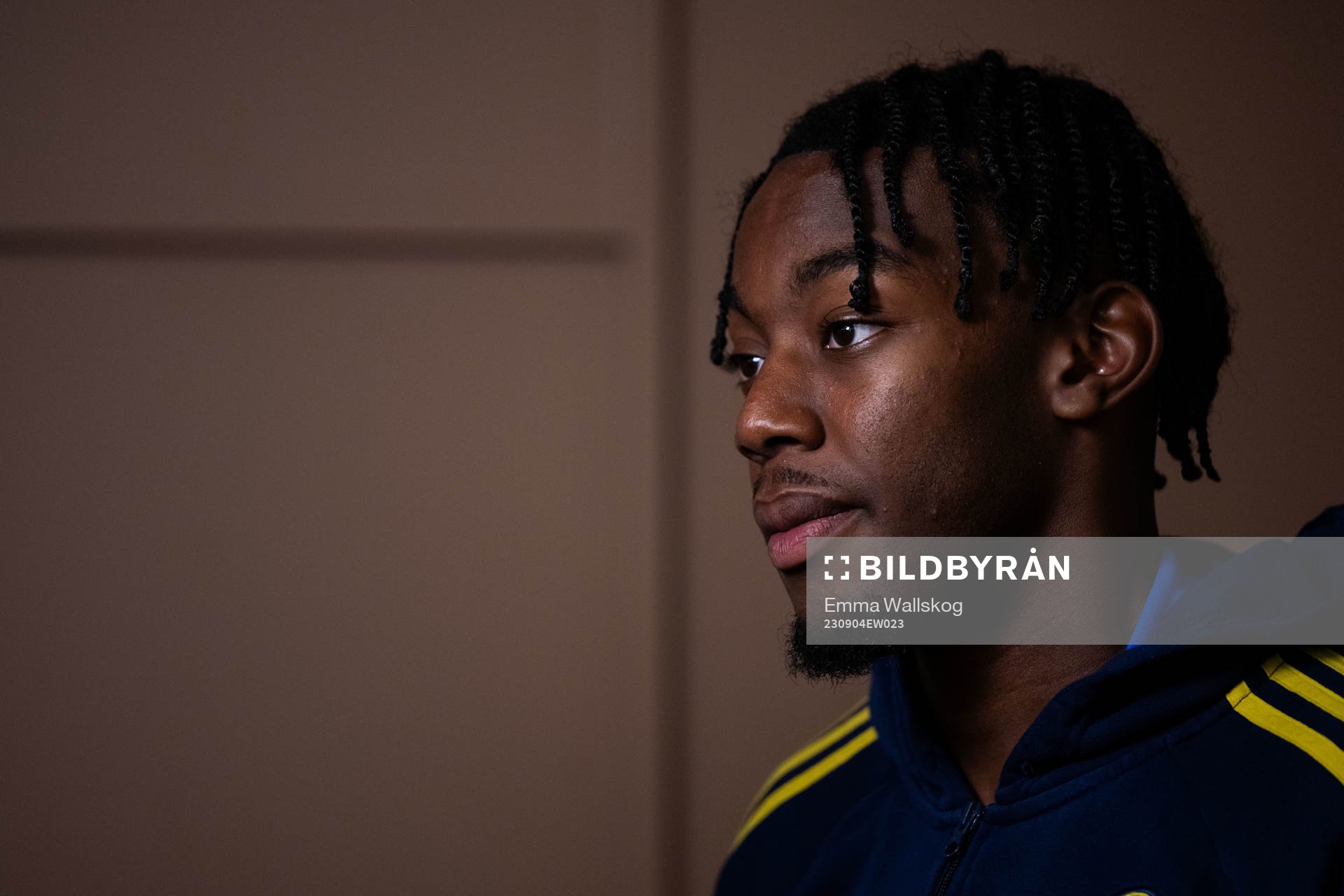 Anthony Elanga of the Swedish national football team at a
