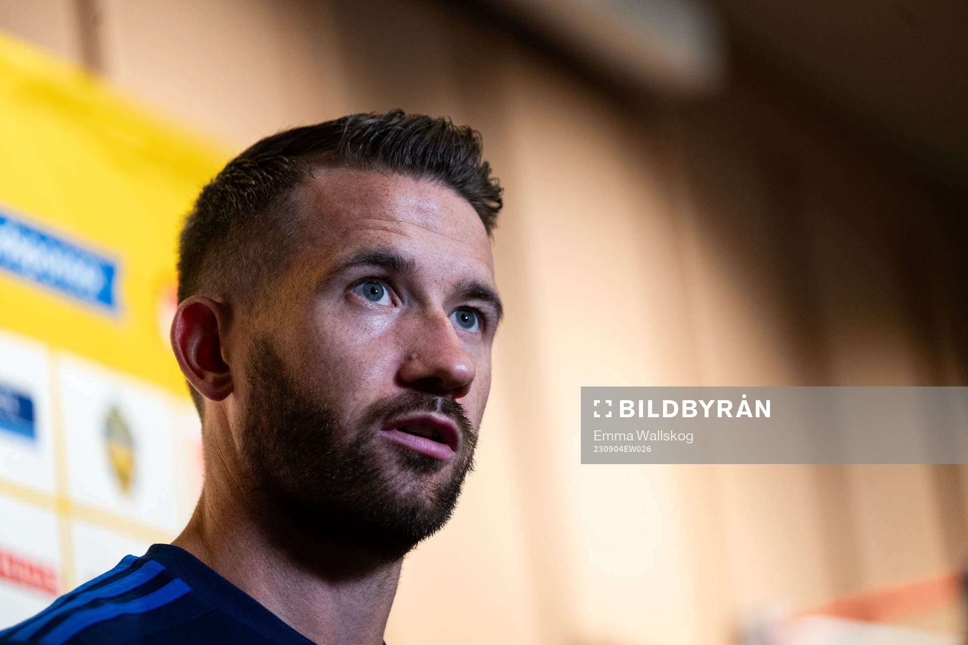 Marcus Rhondén of the Swedish national football team at a
