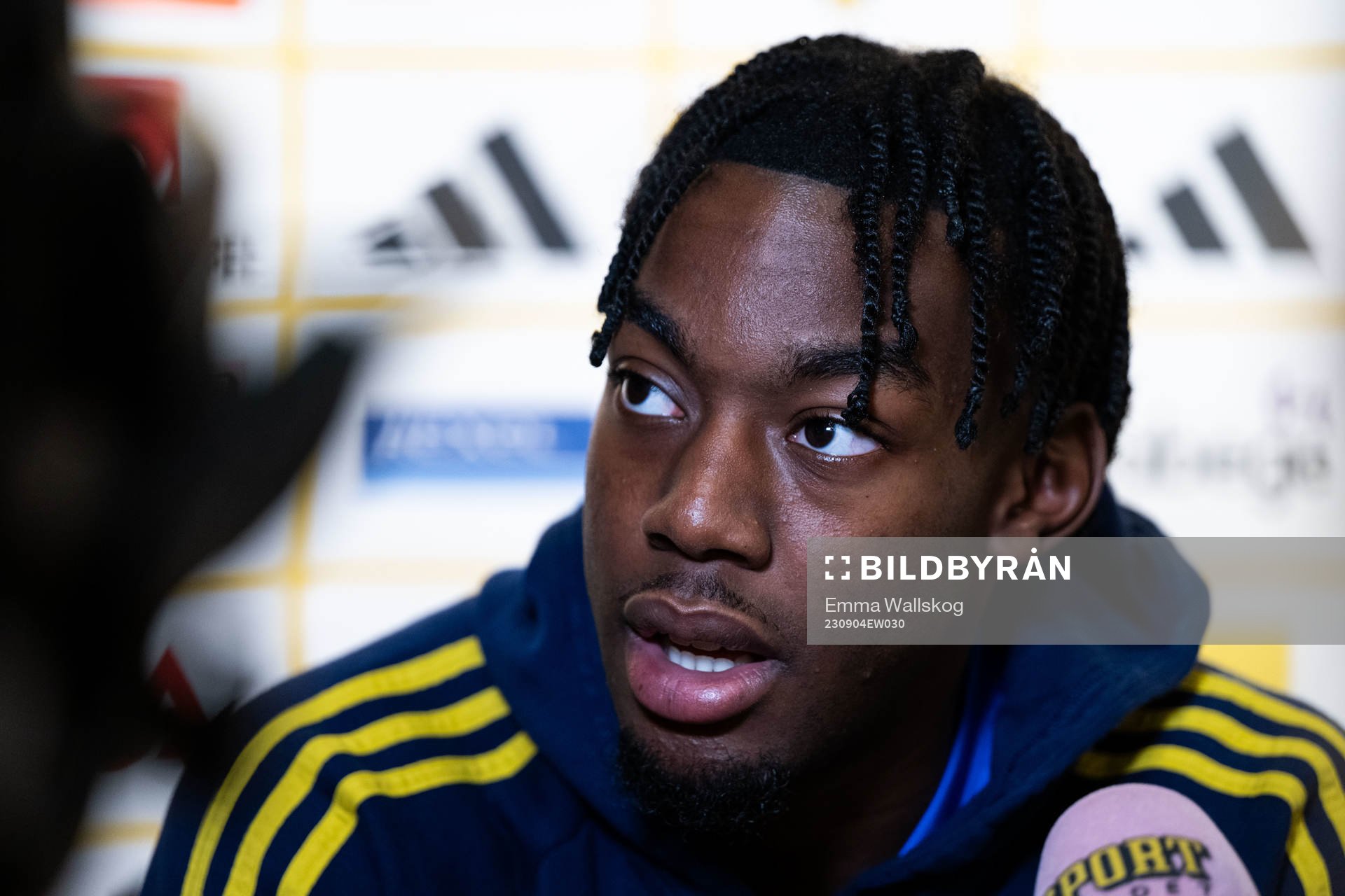 Anthony Elanga of the Swedish national football team at a