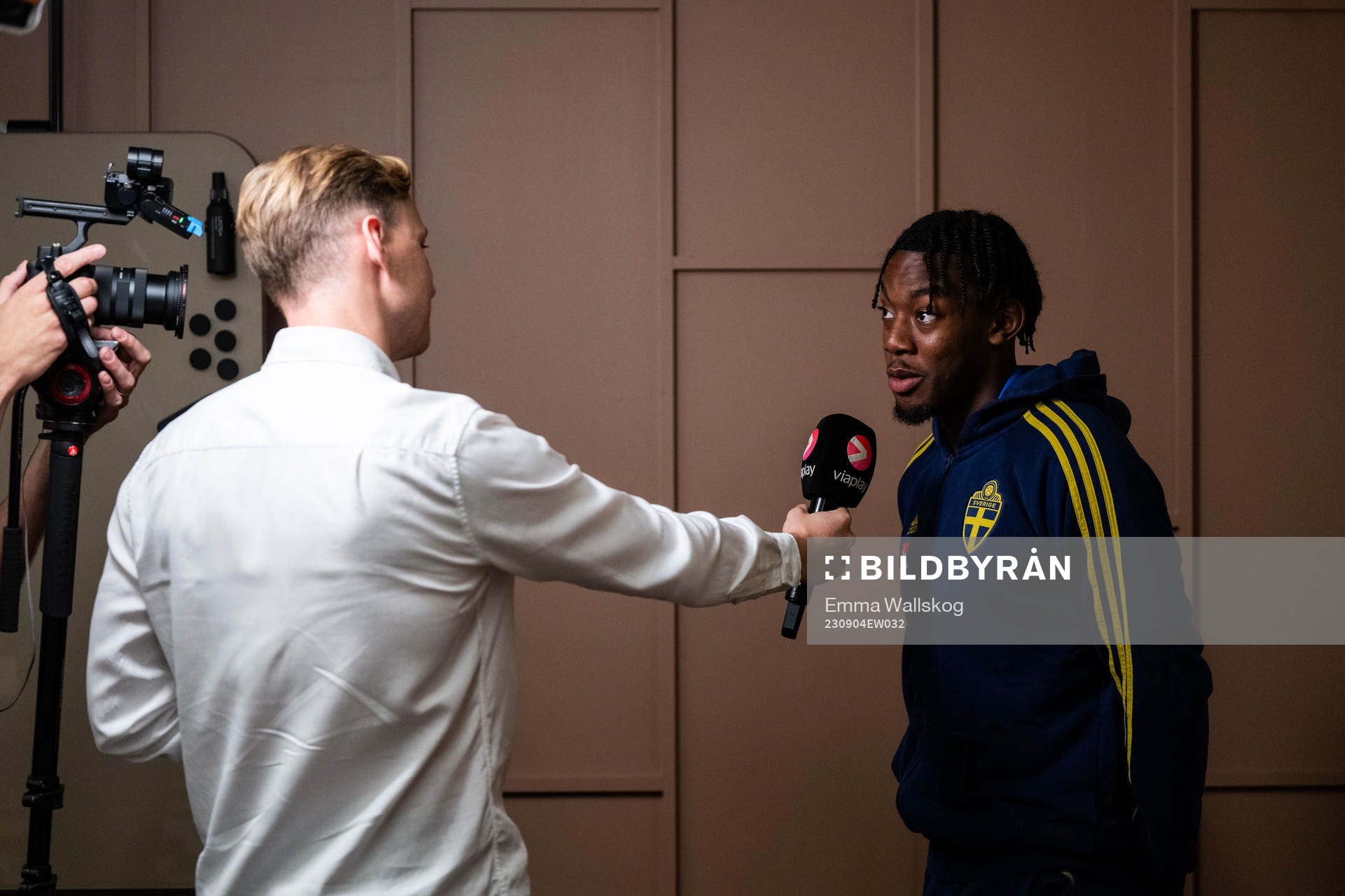 Anthony Elanga of the Swedish national football team at a
