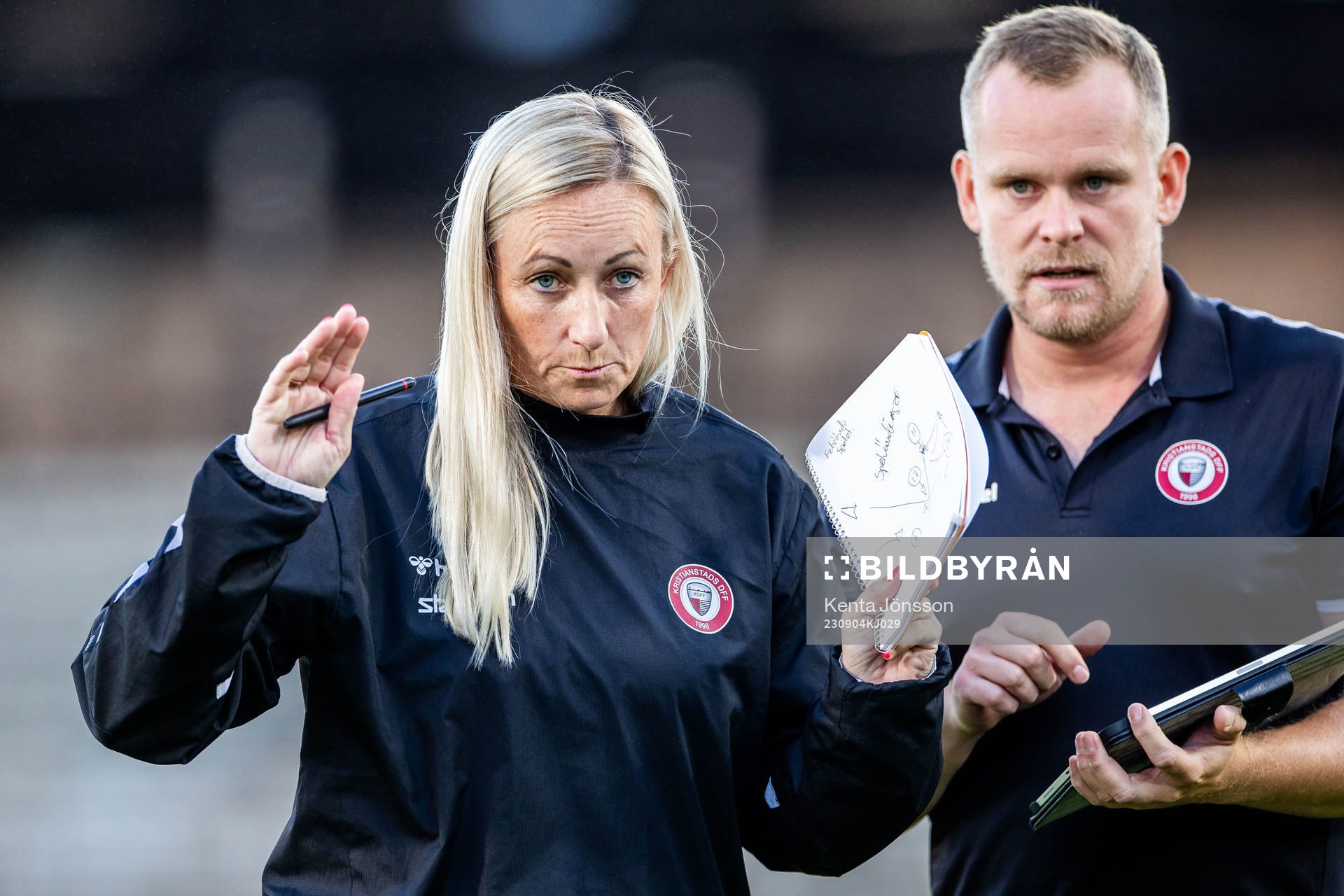 Kristianstads tränare Elisabet Gunnarsdottir och