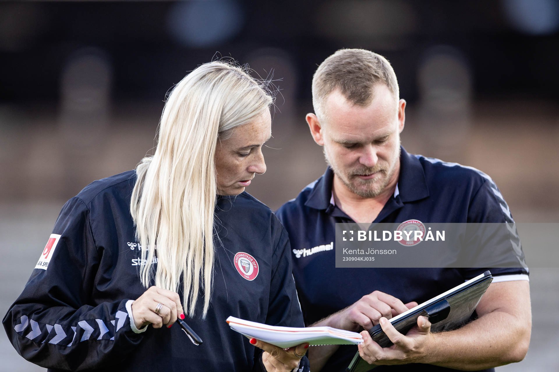 Kristianstads tränare Elisabet Gunnarsdottir och