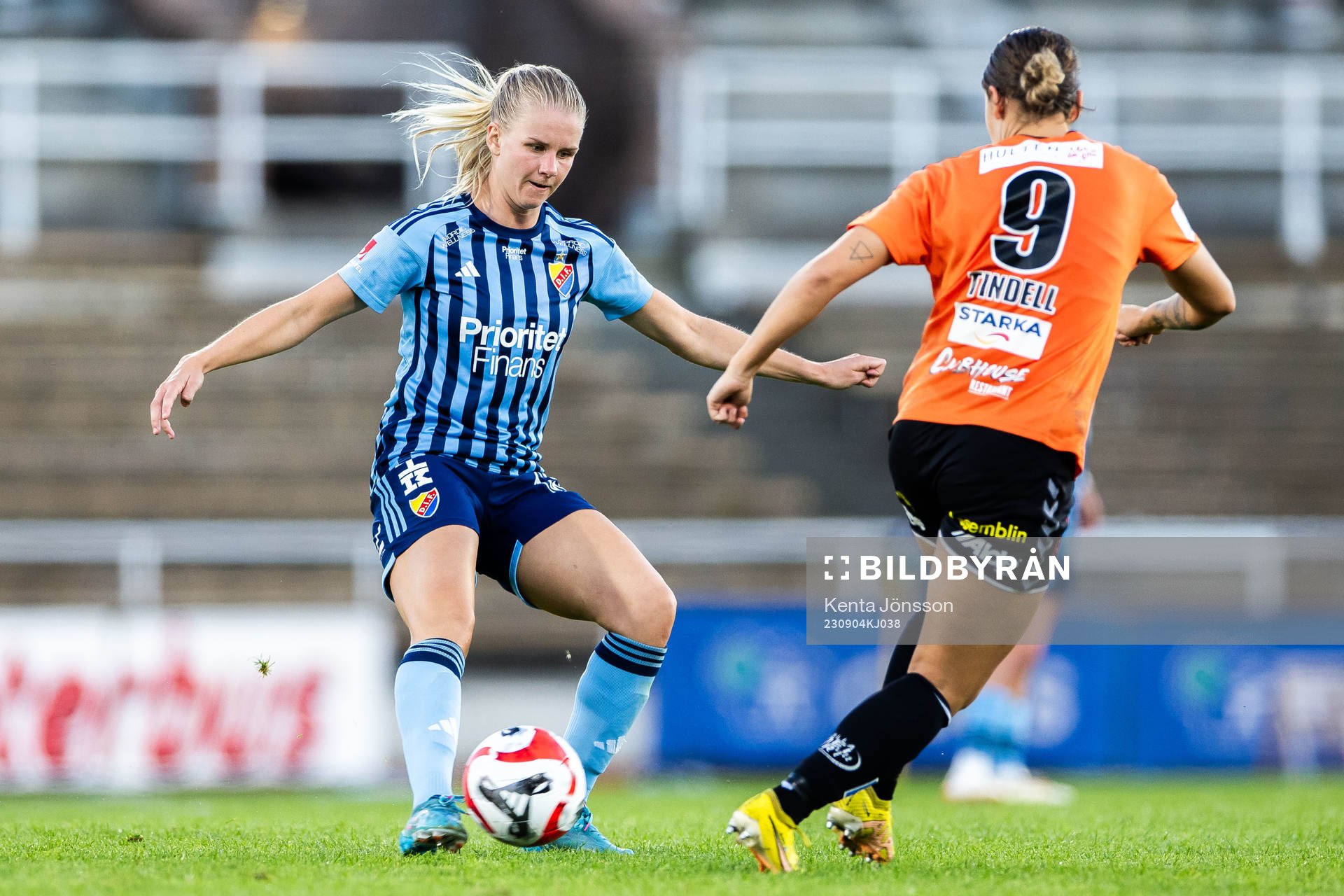 Djurgårdens Nellie Lilja och Kristianstads Tabitha