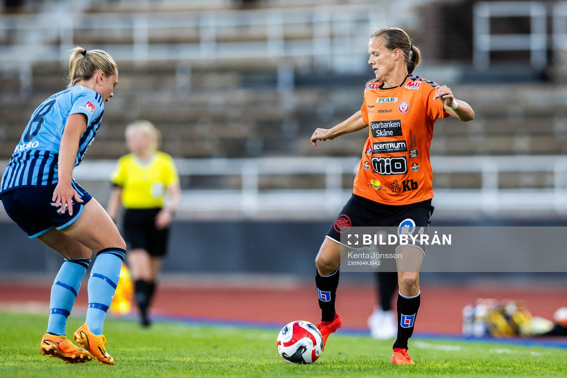 Djurgårdens Alice Bergström och Kristianstads Michaela