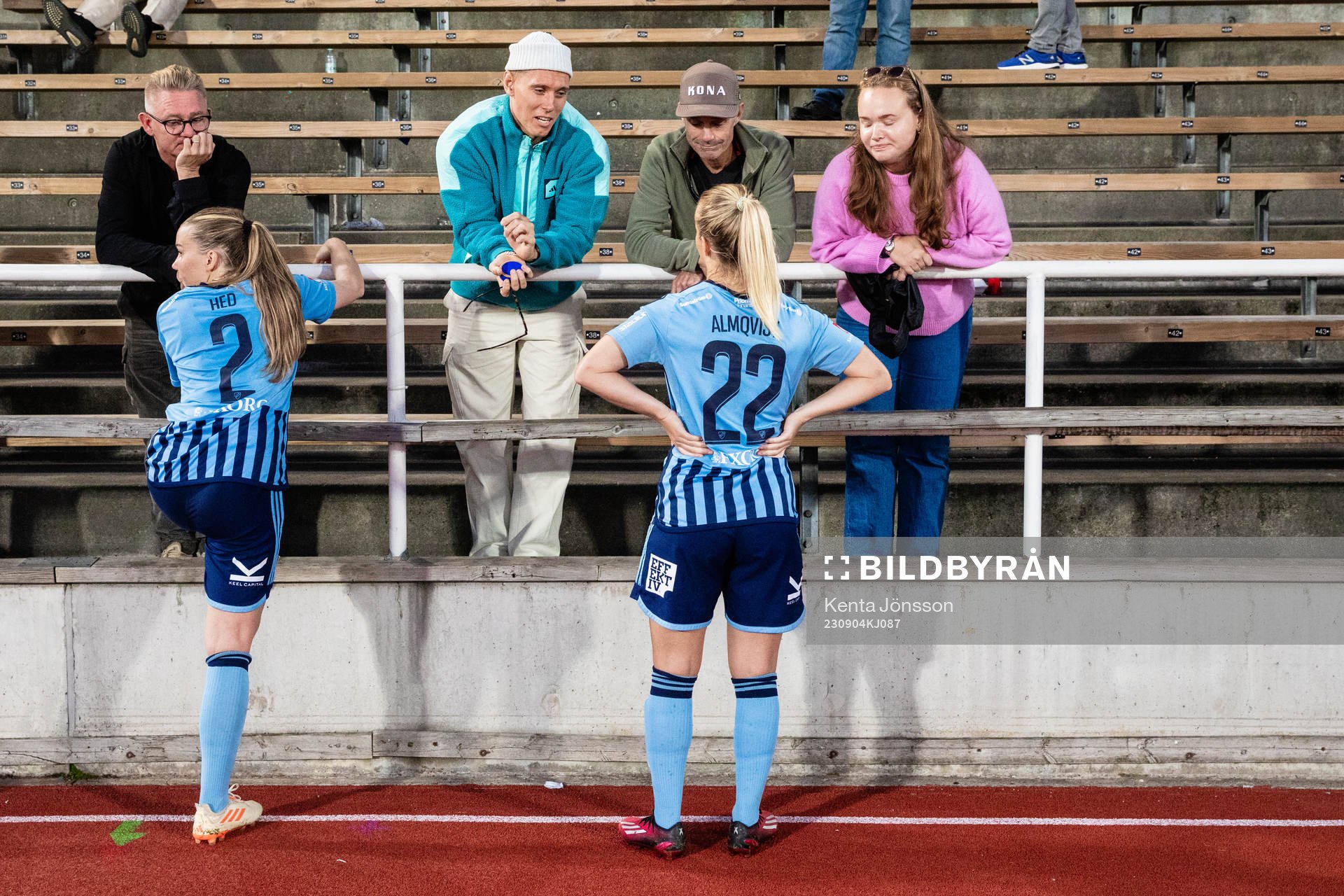 Djurgårdens Ebba Hed och Tove Almqvist