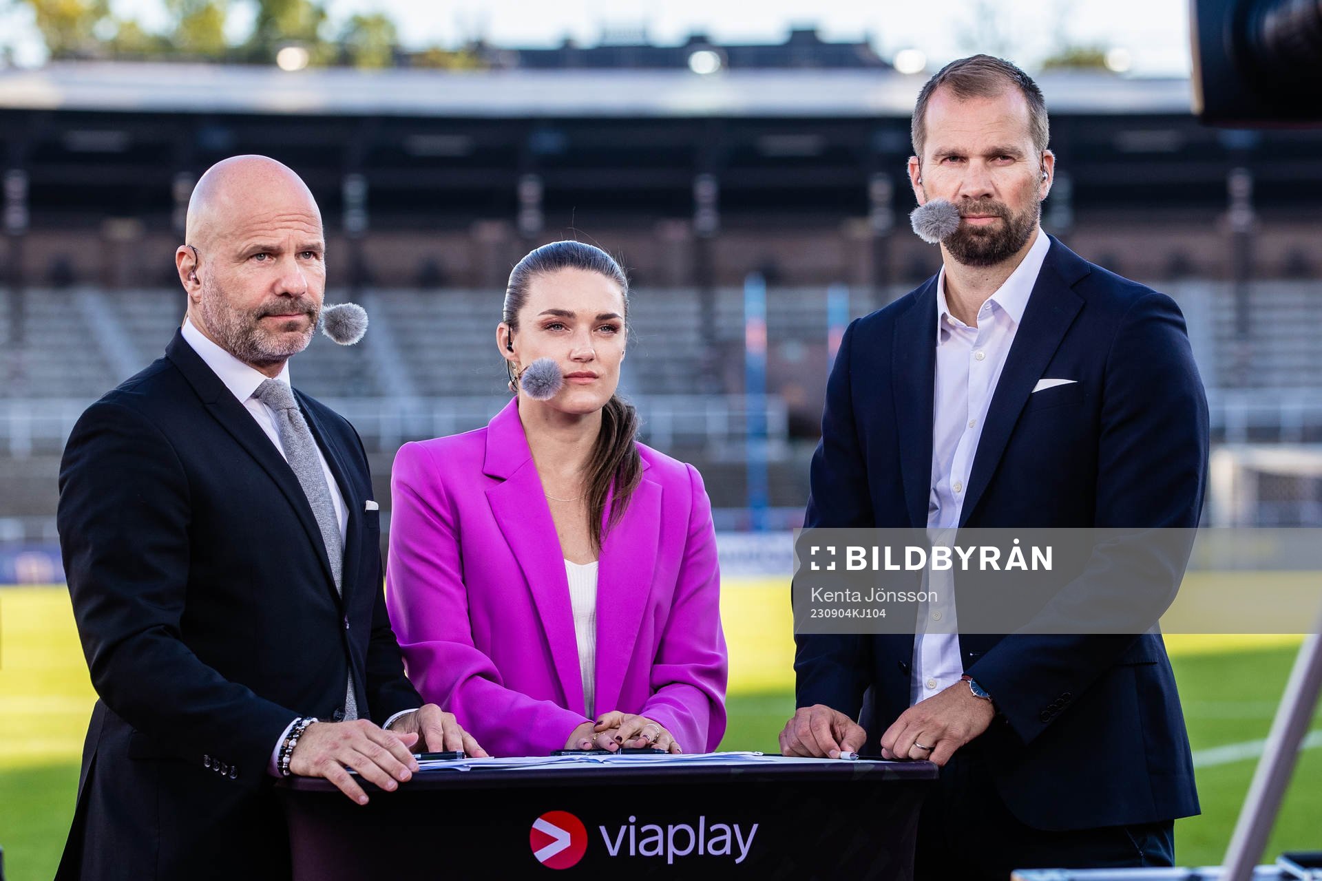 Viaplays Claes Andersson, Saga Fredriksson och Pär