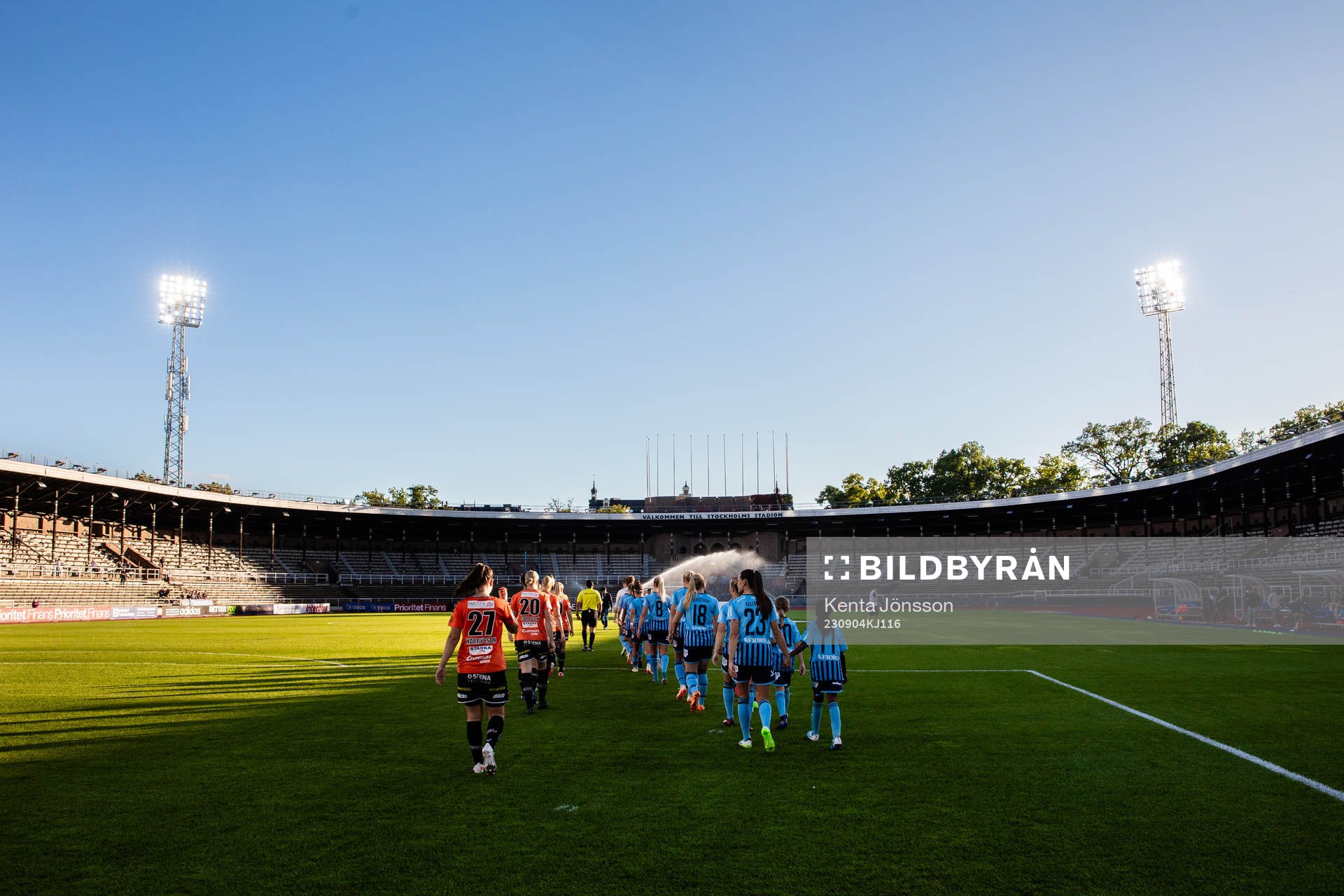 Kristianstads och Djurgårdens spelare