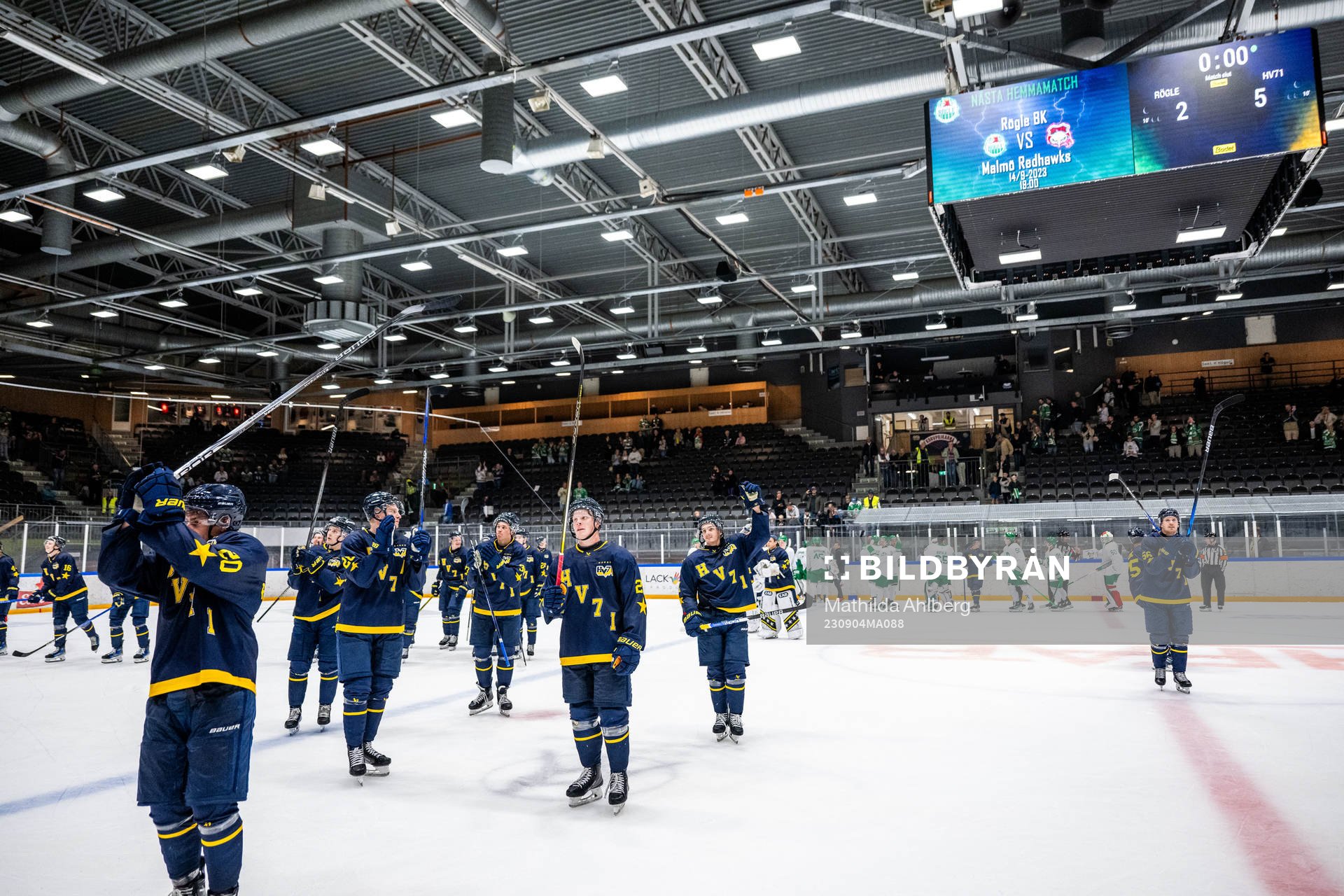 HV71s spelare tackar publiken