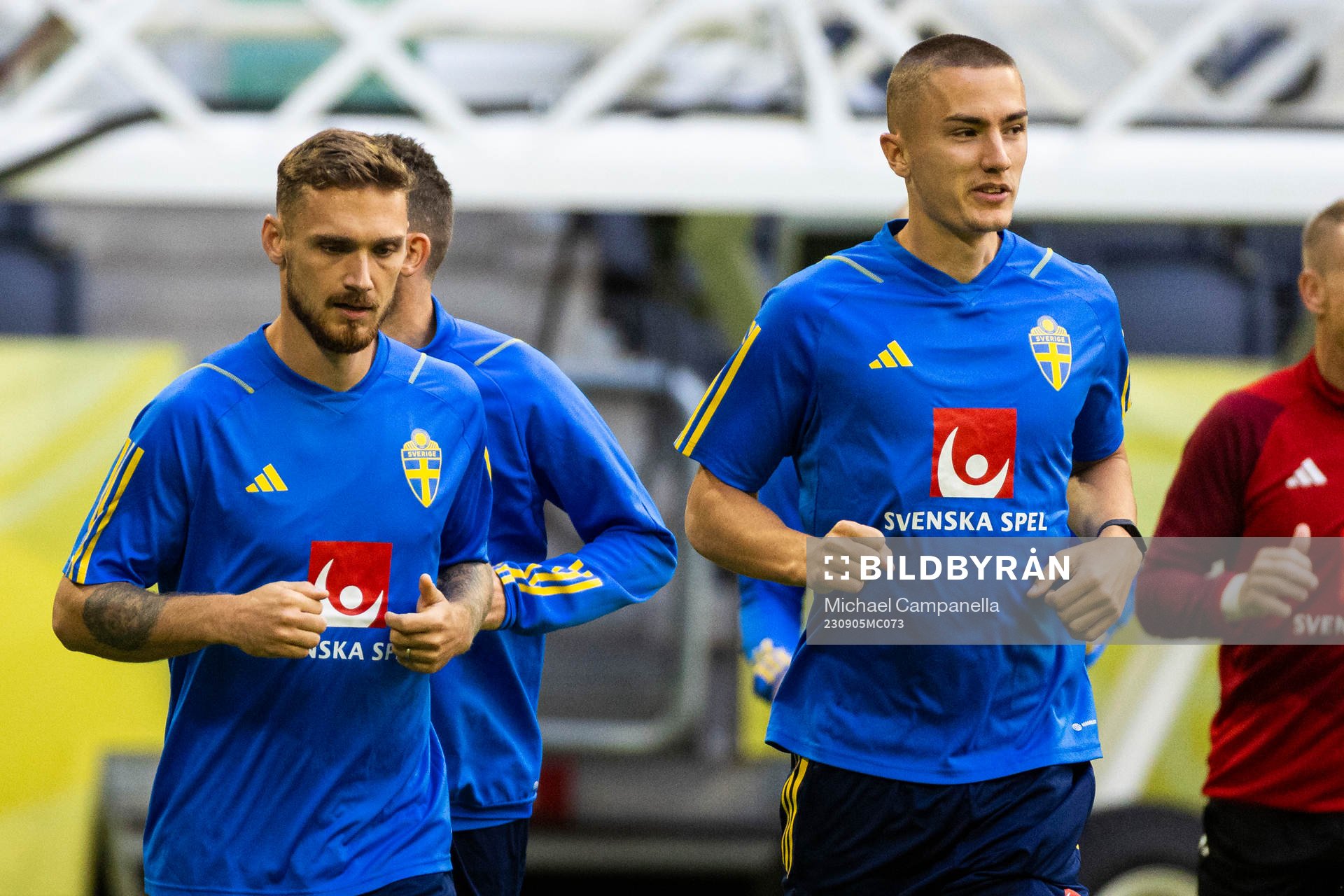 Linus Wahlqvist Egnell and Gustaf Lagerbielke of Sweden