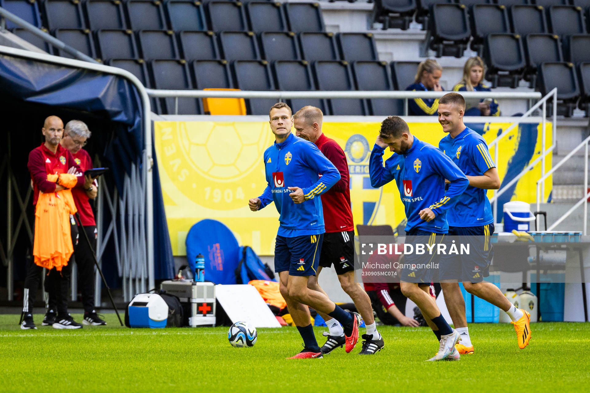 Viktor Claesson, Marcus Rohdén, and Emil Holm of Sweden