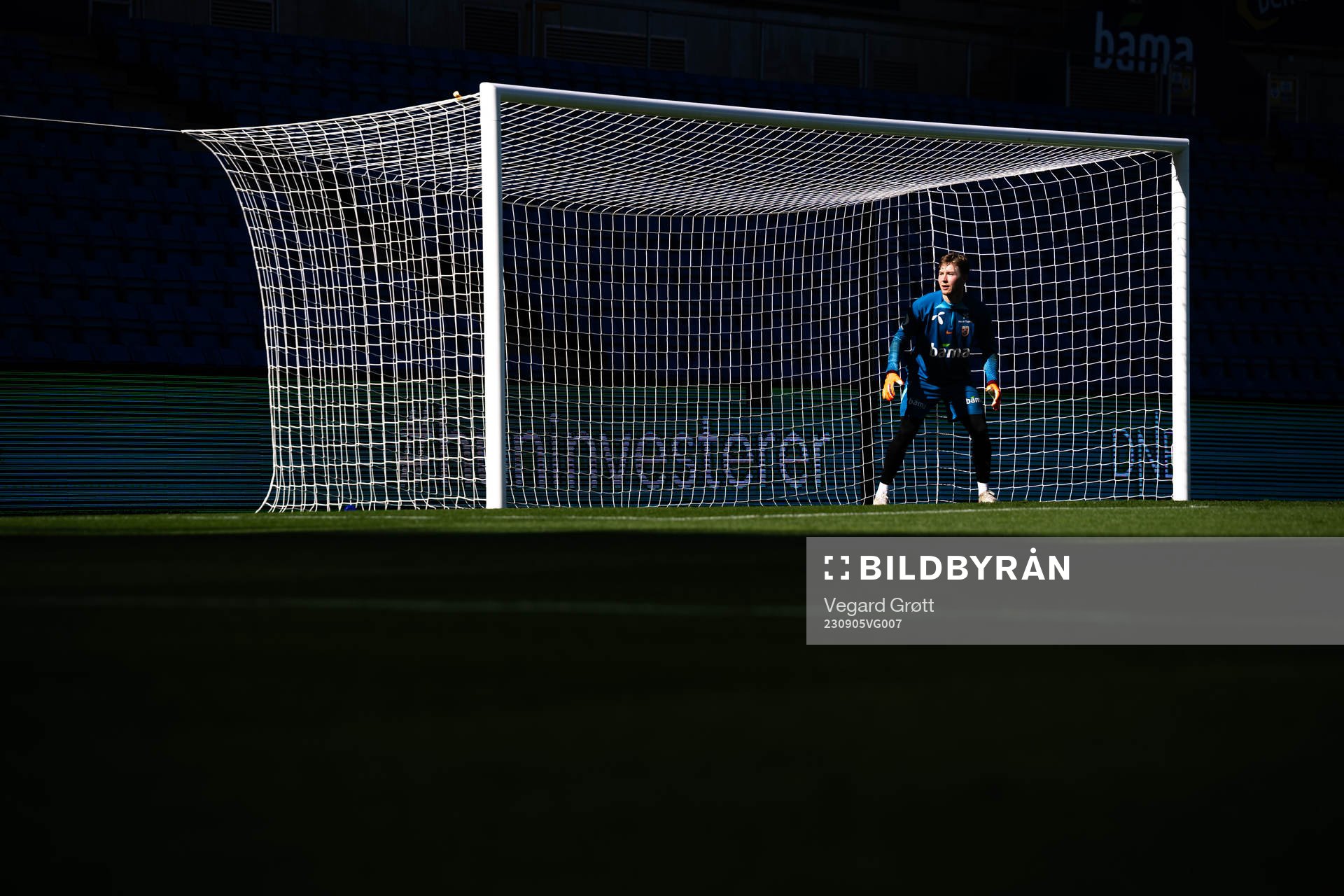 Goalkeeper Mathias Dyngeland of the Norwegian national