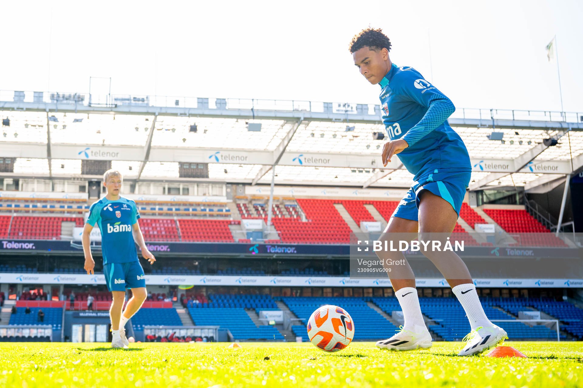 Antonio Nusa of the Norwegian national football team