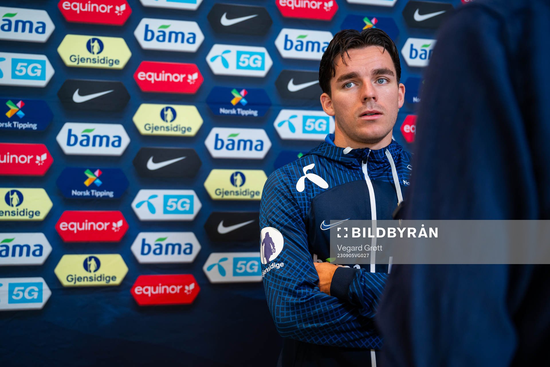 Hugo Vetlesen of the Norwegian national football team