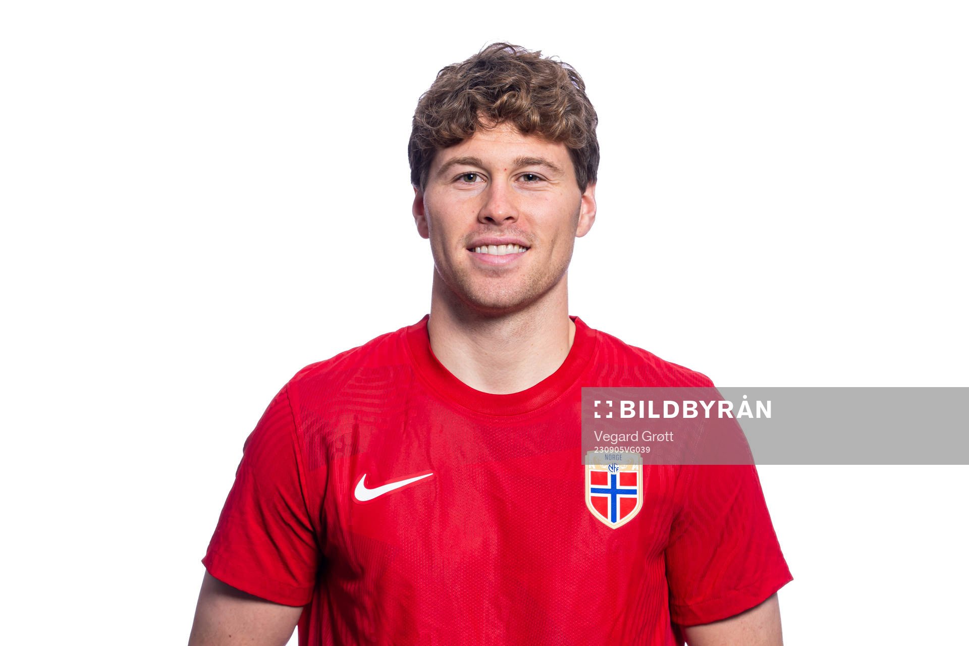 Emil Breivik of the Norwegian national football team poses